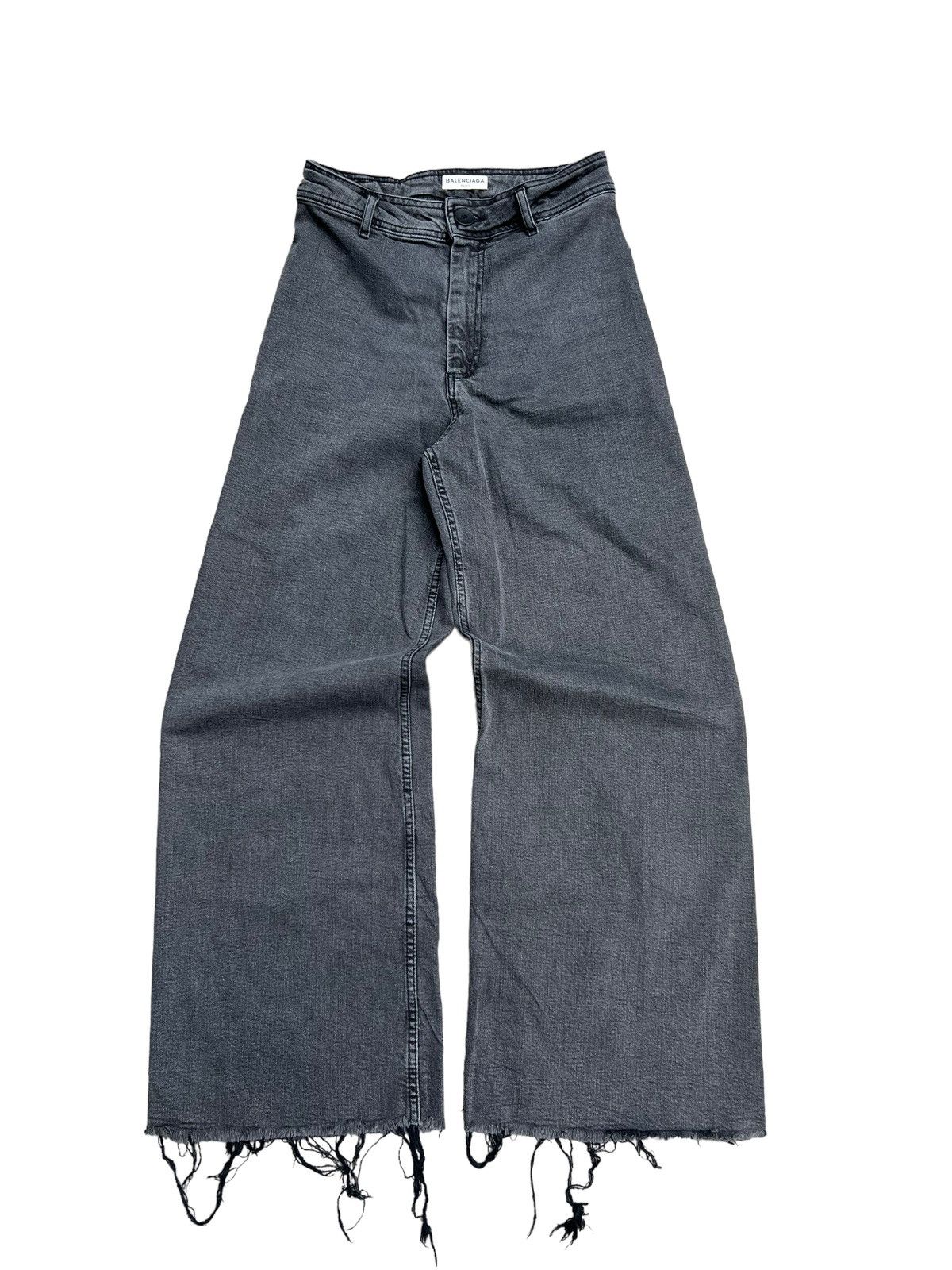 Balenciaga Balenciaga Flared Jeans Baggy Distressed Cuff Denim Size US 27 - 1 Thumbnail