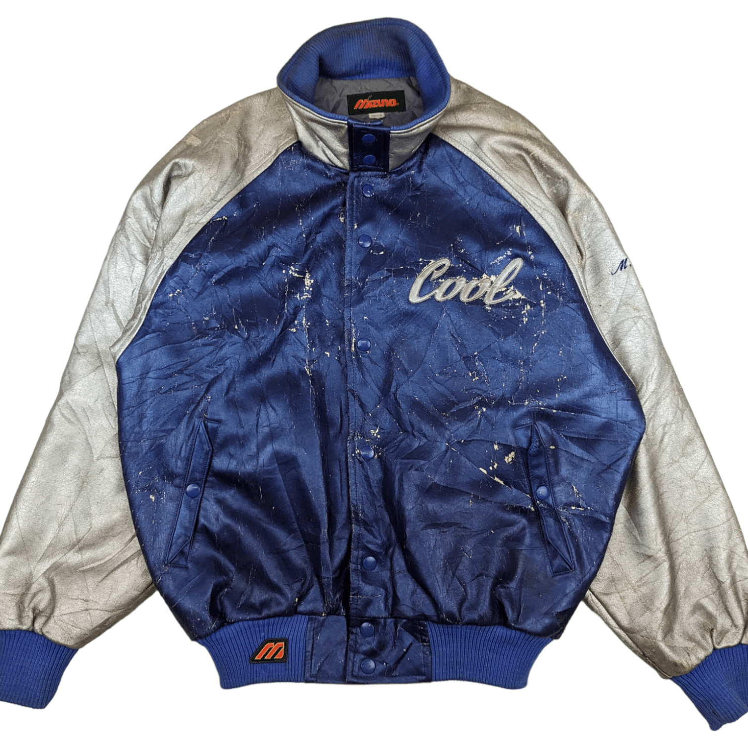 Mizuno Vintage 80's MIZUNO Cool Baseball Varsity Jacket Size US L / EU 52-54 / 3 - 3 Thumbnail