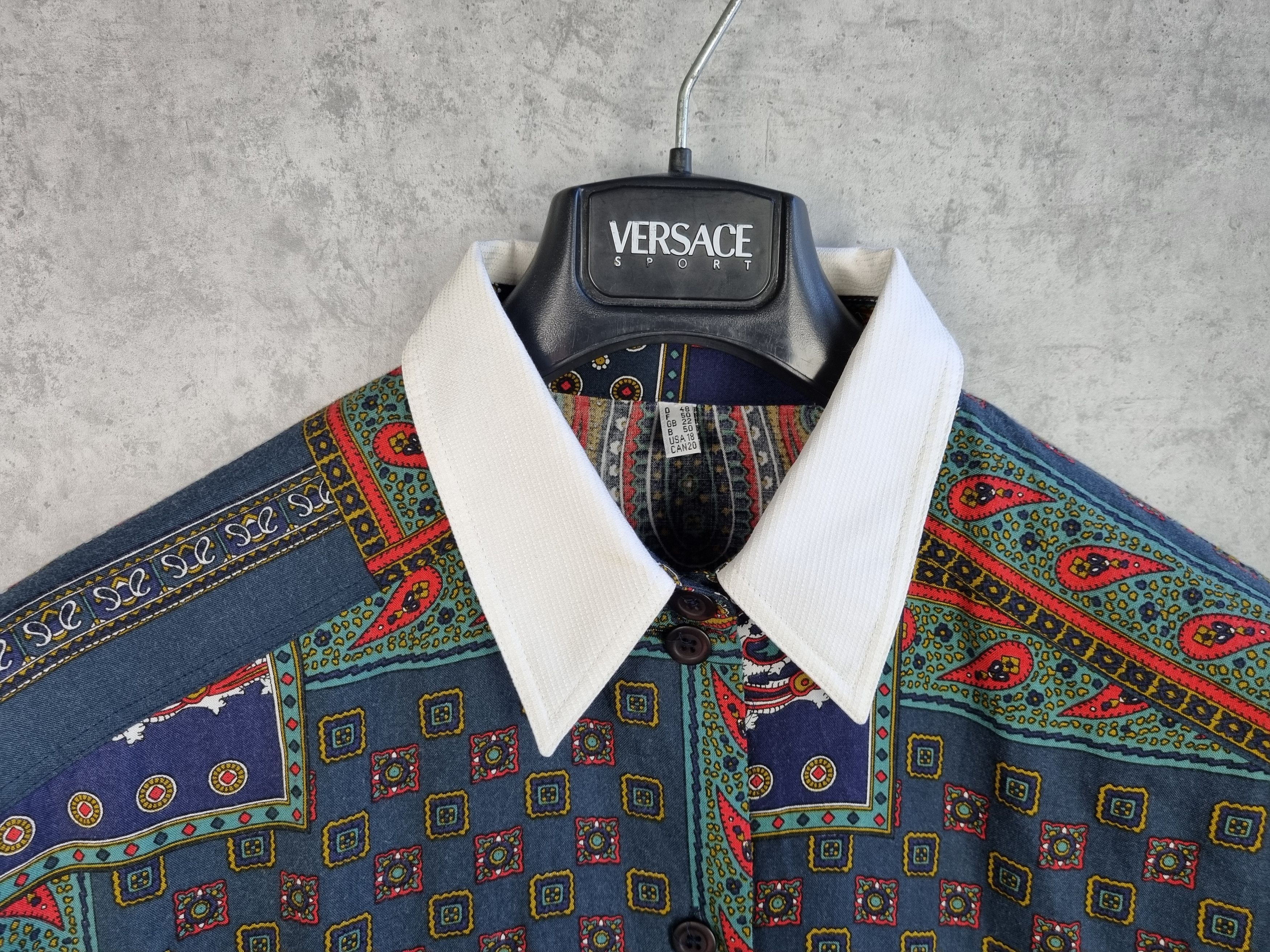 Other 80s Vintage Shirt Bandana Print Shirt DRIES VAN NOTEN Style Size US L / EU 52-54 / 3 - 7 Thumbnail