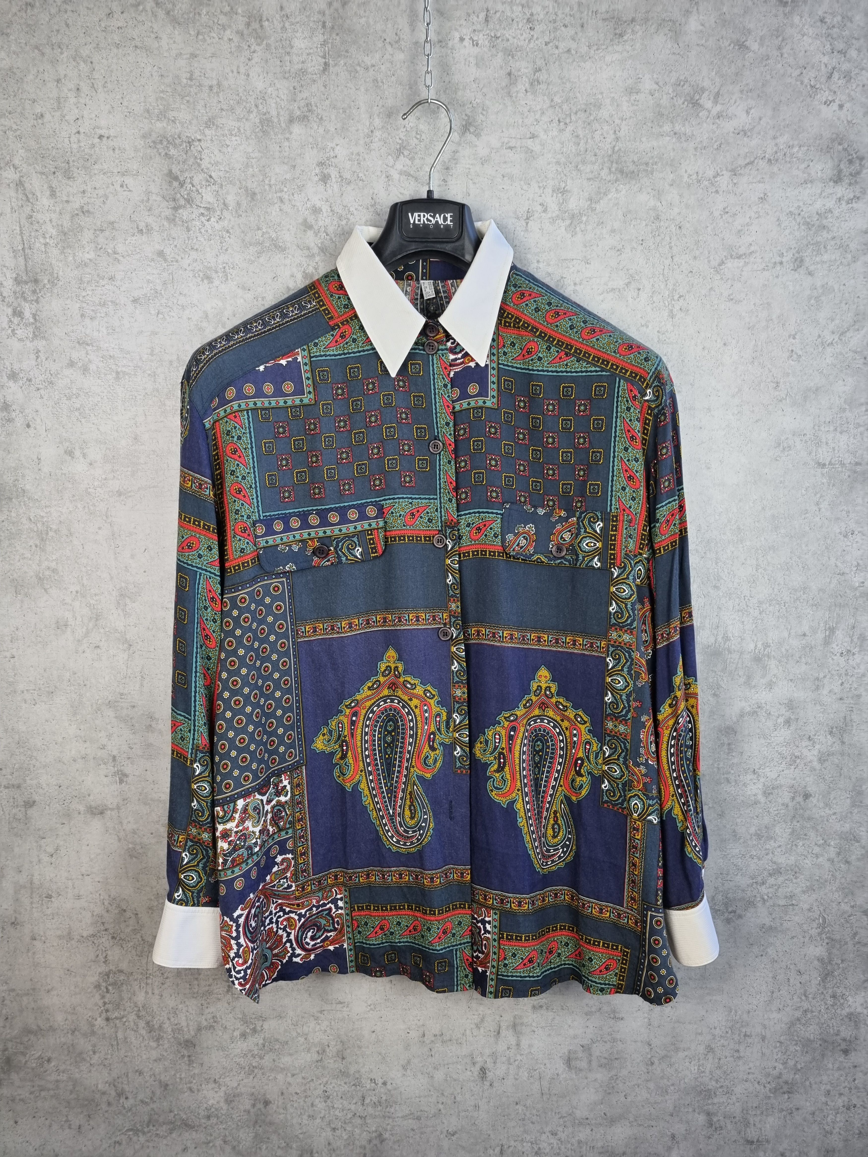 Other 80s Vintage Shirt Bandana Print Shirt DRIES VAN NOTEN Style Size US L / EU 52-54 / 3 - 2 Thumbnail