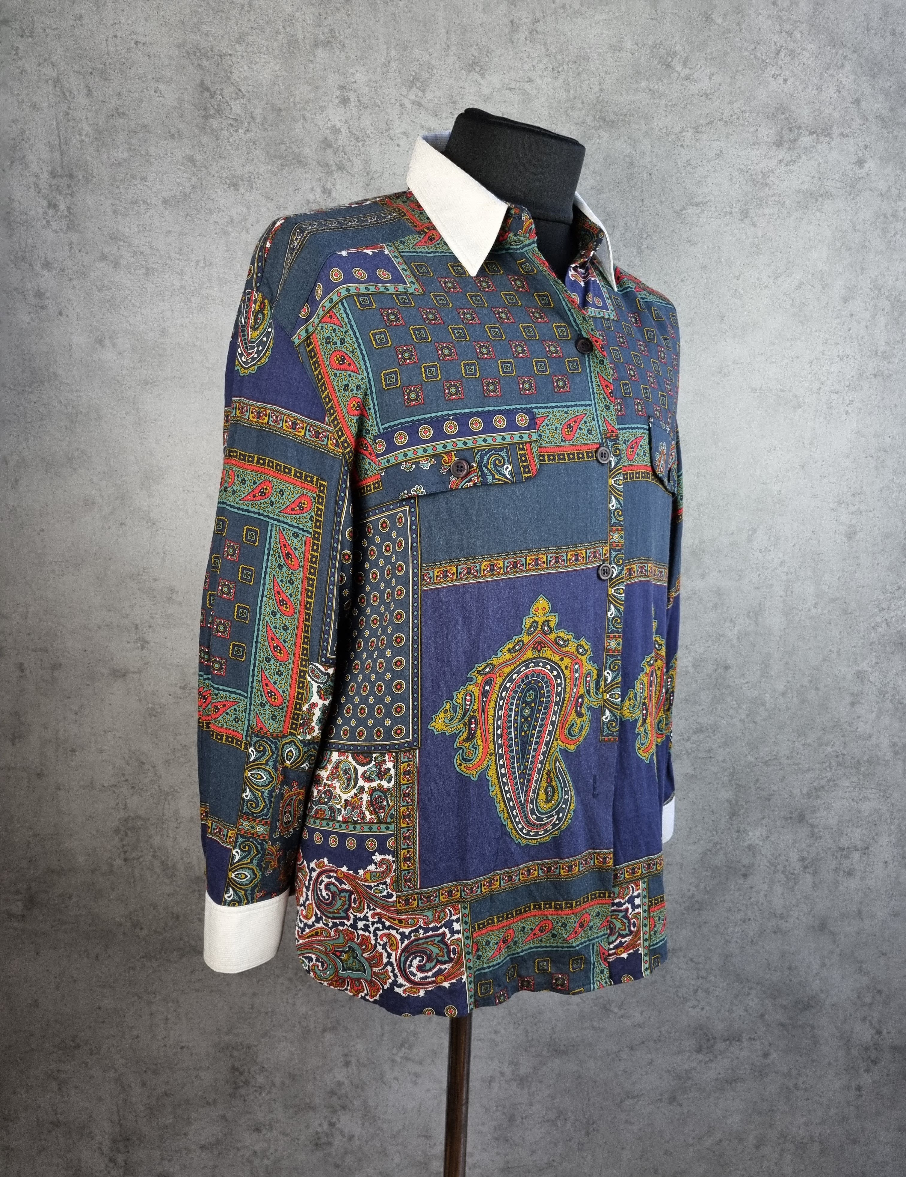Other 80s Vintage Shirt Bandana Print Shirt DRIES VAN NOTEN Style Size US L / EU 52-54 / 3 - 5 Thumbnail