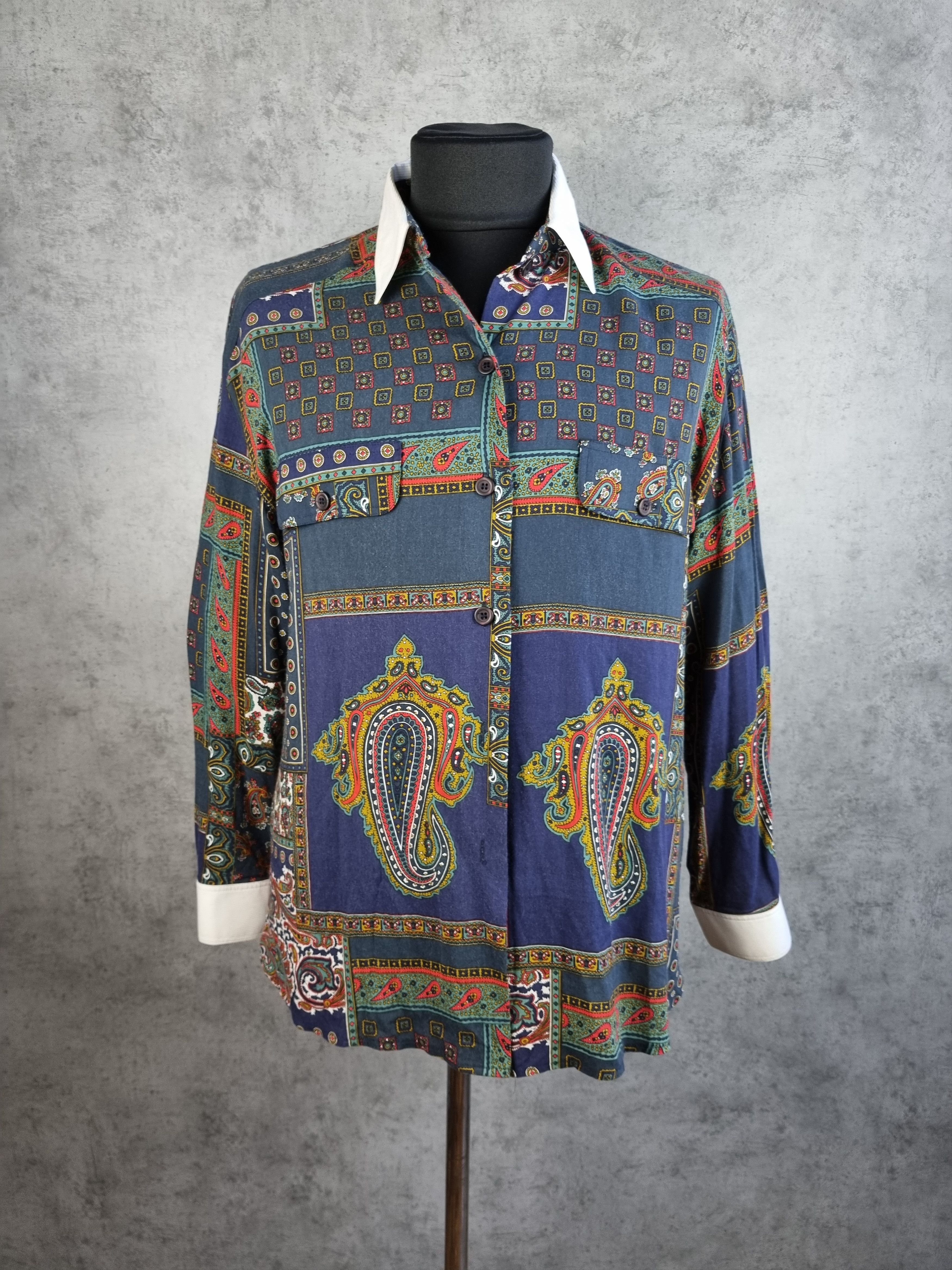 Other 80s Vintage Shirt Bandana Print Shirt DRIES VAN NOTEN Style Size US L / EU 52-54 / 3 - 1 Thumbnail