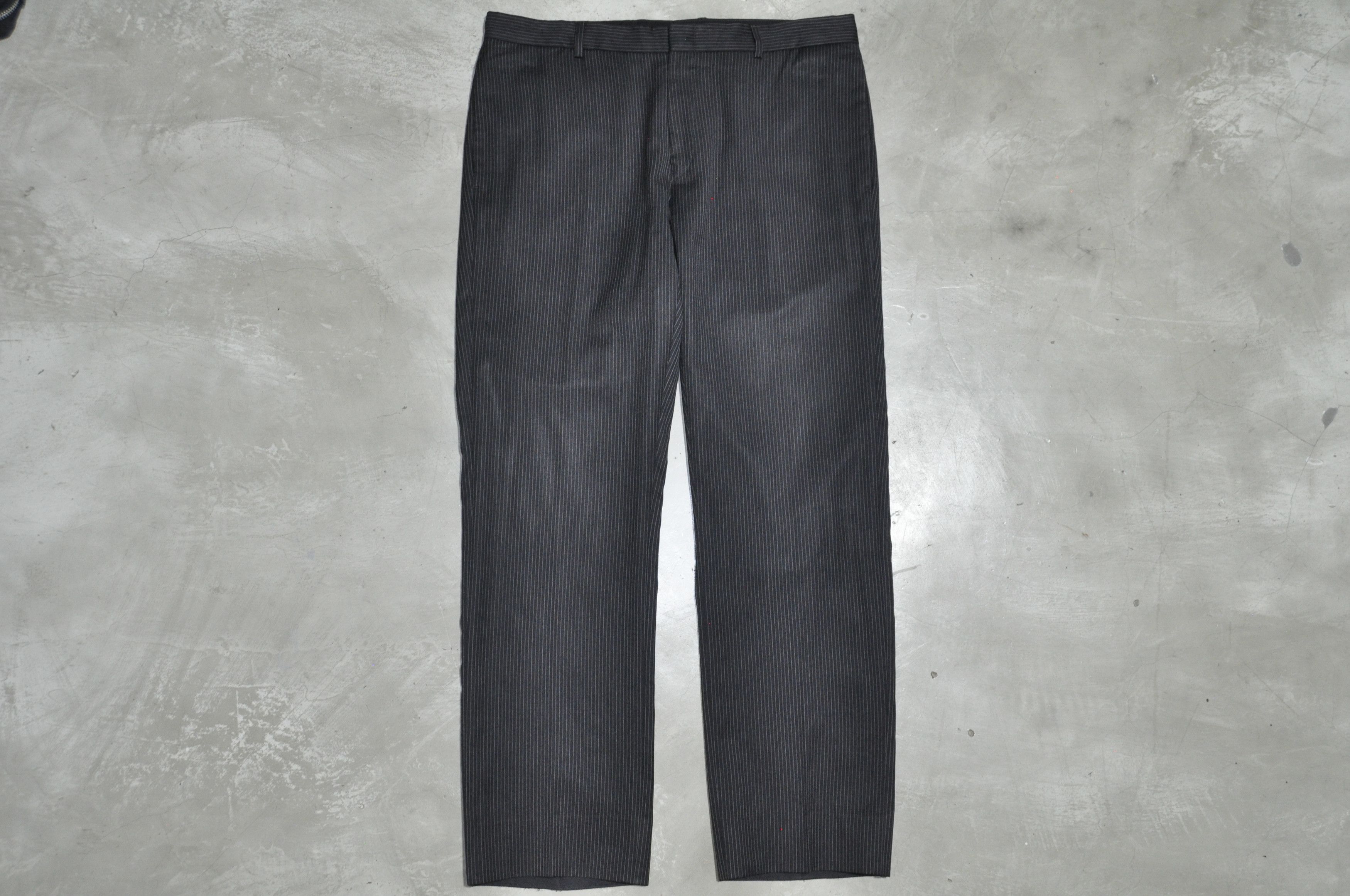 Dior × Hedi Slimane Dior - Hedi Slimane - F/W 05 - 3B Pinstripe Suit Size 52R - 12 Thumbnail