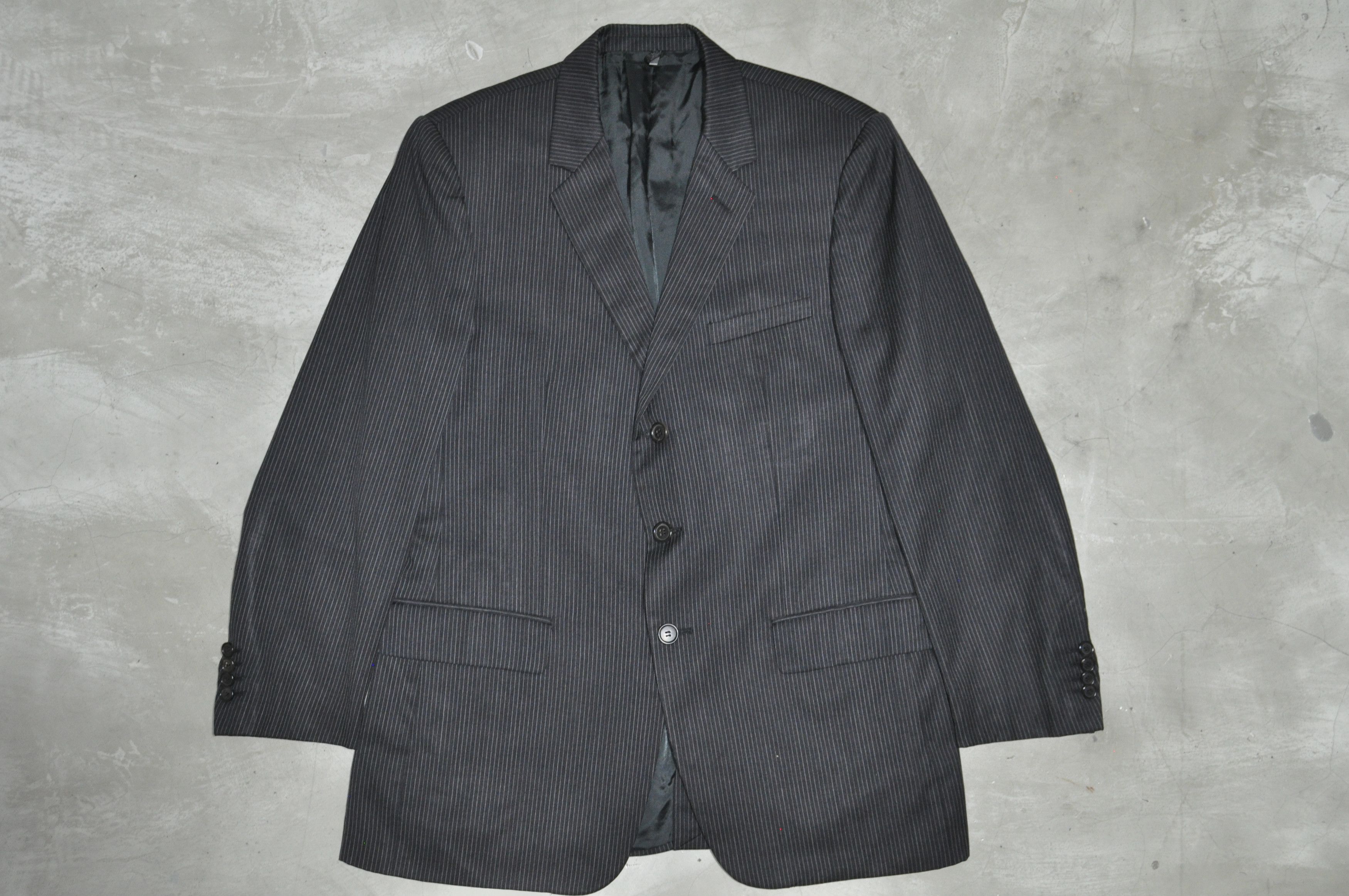 Dior × Hedi Slimane Dior - Hedi Slimane - F/W 05 - 3B Pinstripe Suit Size 52R - 11 Thumbnail