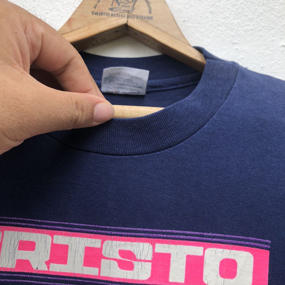 Hanes Vintage 1991 Cristo Fuente De Poder Campamento '91 Size US L / EU 52-54 / 3 - 4 Thumbnail