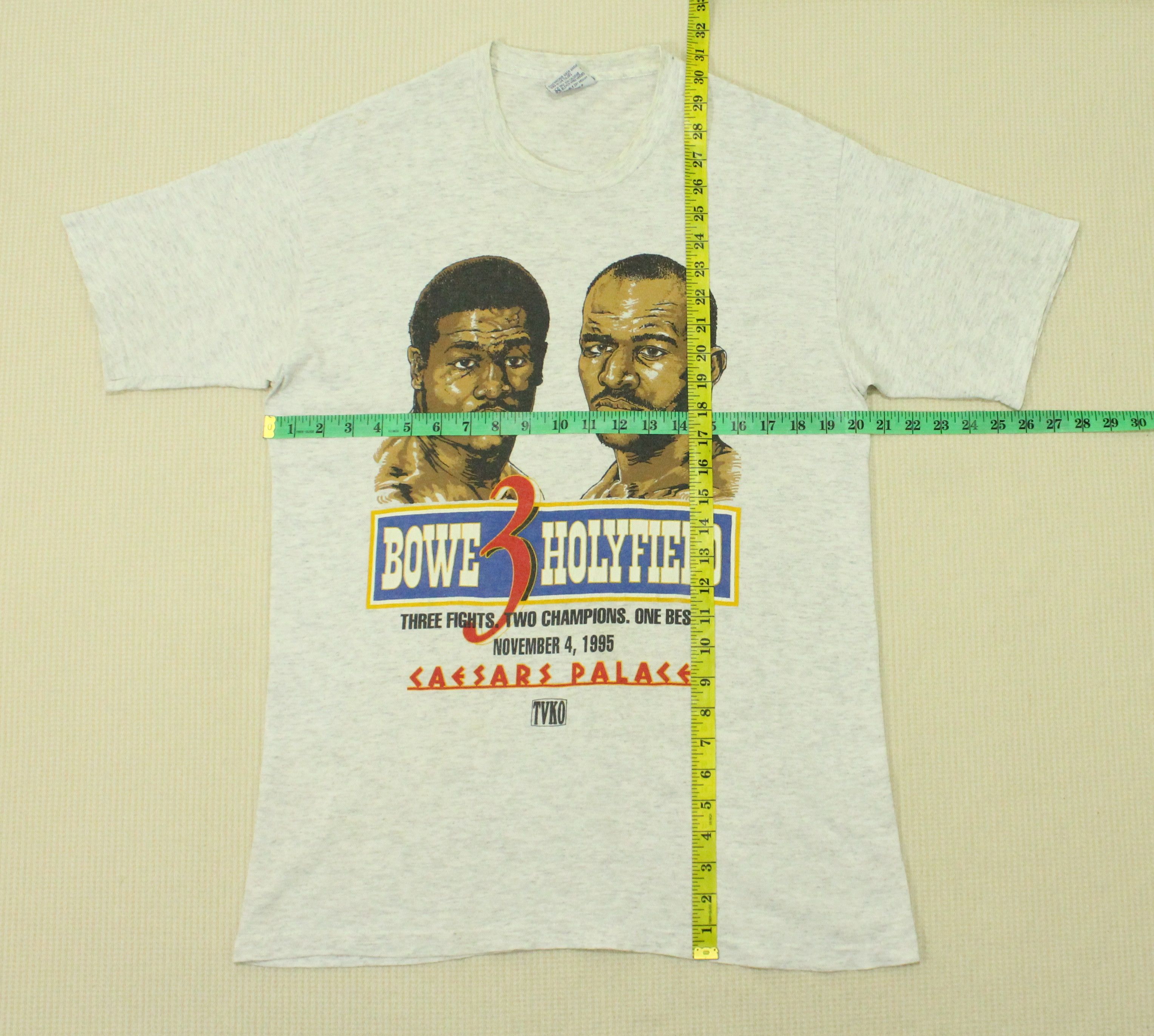 Vintage Vintage 90s BOWE HOLYFIELD T Shirt Boxing Distressed Size US M / EU 48-50 / 2 - 11 Thumbnail