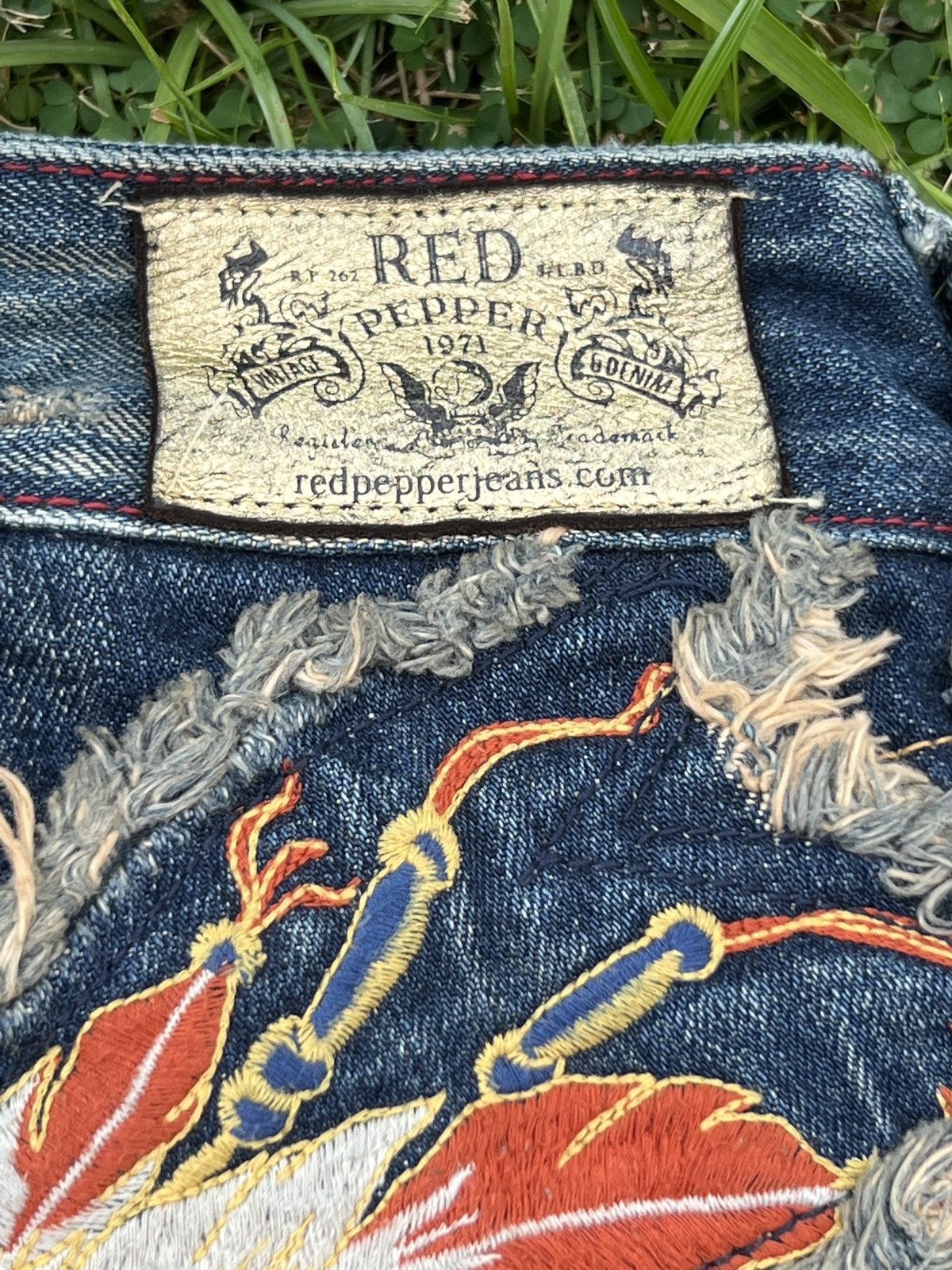 Japanese Brand 🔥VINTAGE REDPEPPER JEANS RARE DESIGN Size US 28 / EU 44 - 5 Thumbnail