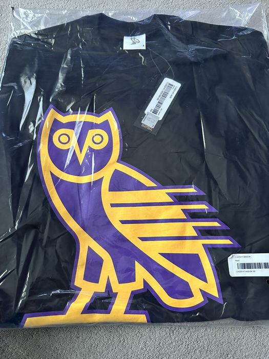 Octobers Very Own *RARE* OVO x NBA LA Lakers OG OWL T-SHIRT | Grailed