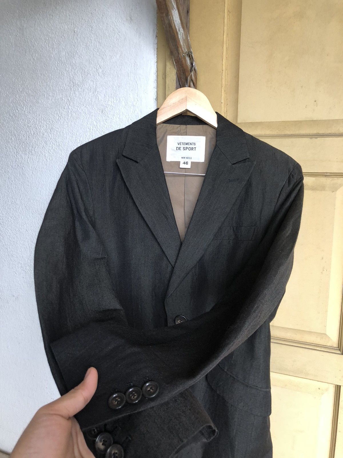 Japanese Brand Vintage Vetements De Sport Wim Neels Single Breasted Blazers Size US M / EU 48-50 / 2 - 9 Thumbnail
