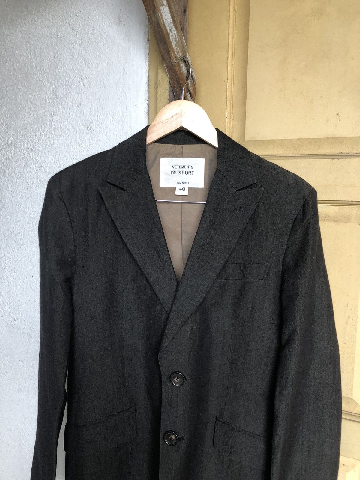 Japanese Brand Vintage Vetements De Sport Wim Neels Single Breasted Blazers Size US M / EU 48-50 / 2 - 10 Thumbnail