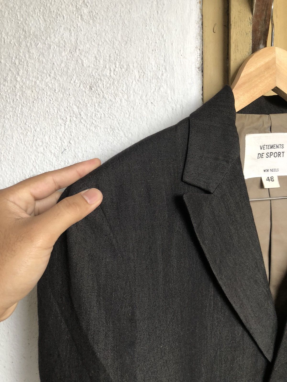 Japanese Brand Vintage Vetements De Sport Wim Neels Single Breasted Blazers Size US M / EU 48-50 / 2 - 15 Thumbnail