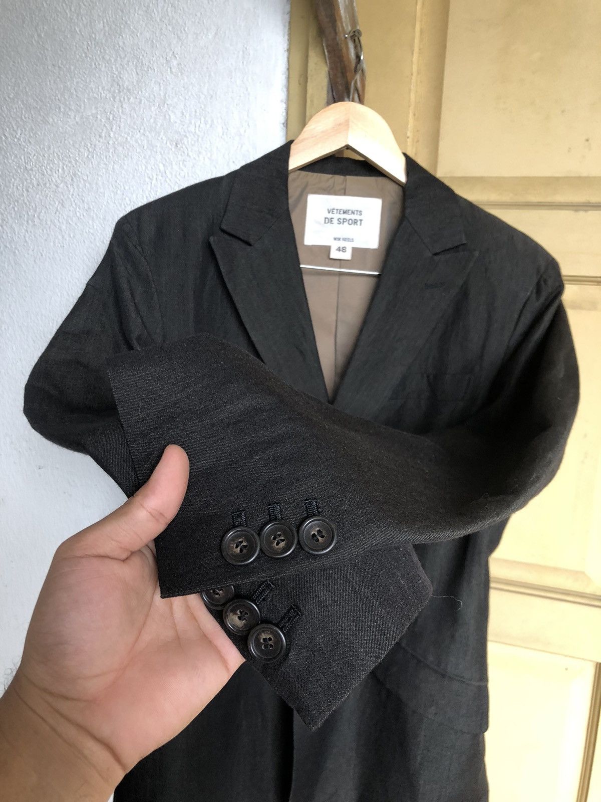 Japanese Brand Vintage Vetements De Sport Wim Neels Single Breasted Blazers Size US M / EU 48-50 / 2 - 8 Thumbnail