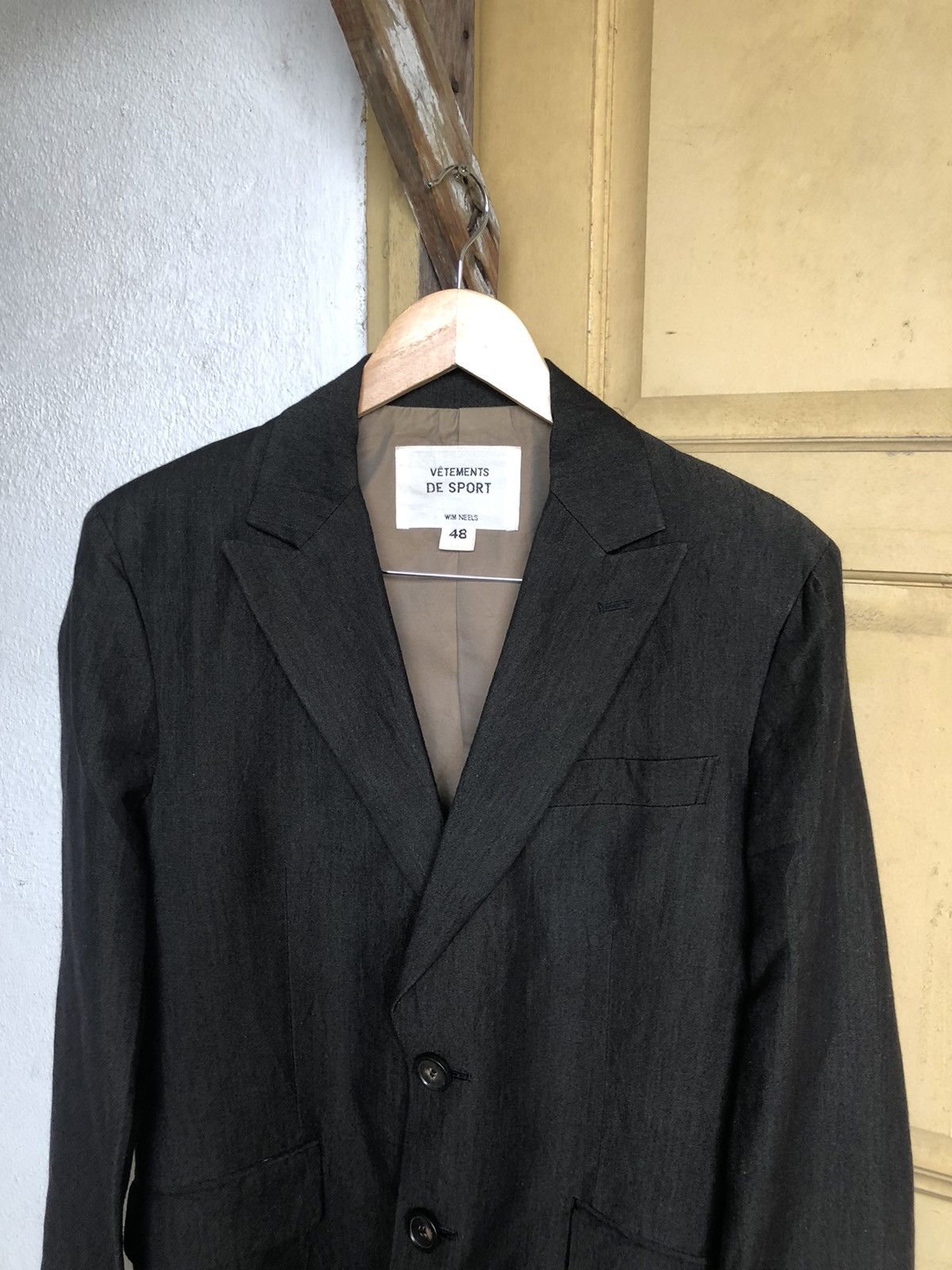 Japanese Brand Vintage Vetements De Sport Wim Neels Single Breasted Blazers Size US M / EU 48-50 / 2 - 6 Thumbnail