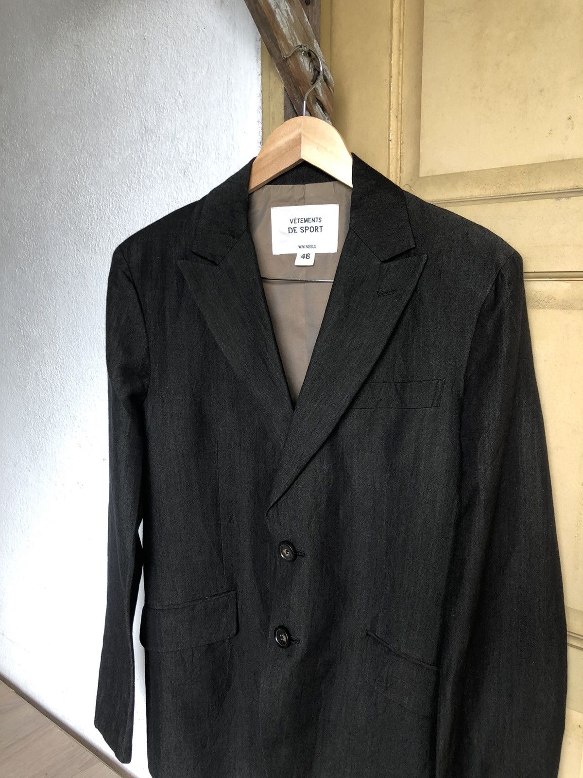 Japanese Brand Vintage Vetements De Sport Wim Neels Single Breasted Blazers Size US M / EU 48-50 / 2 - 4 Thumbnail