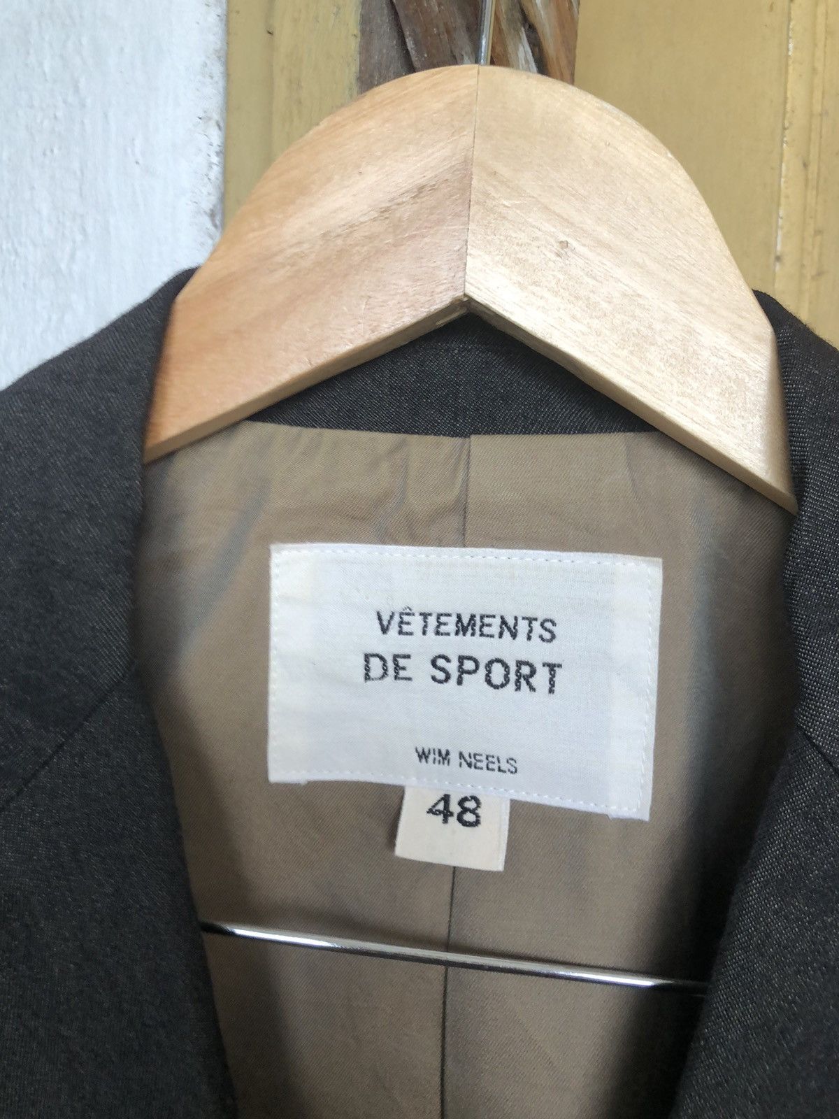 Japanese Brand Vintage Vetements De Sport Wim Neels Single Breasted Blazers Size US M / EU 48-50 / 2 - 5 Thumbnail