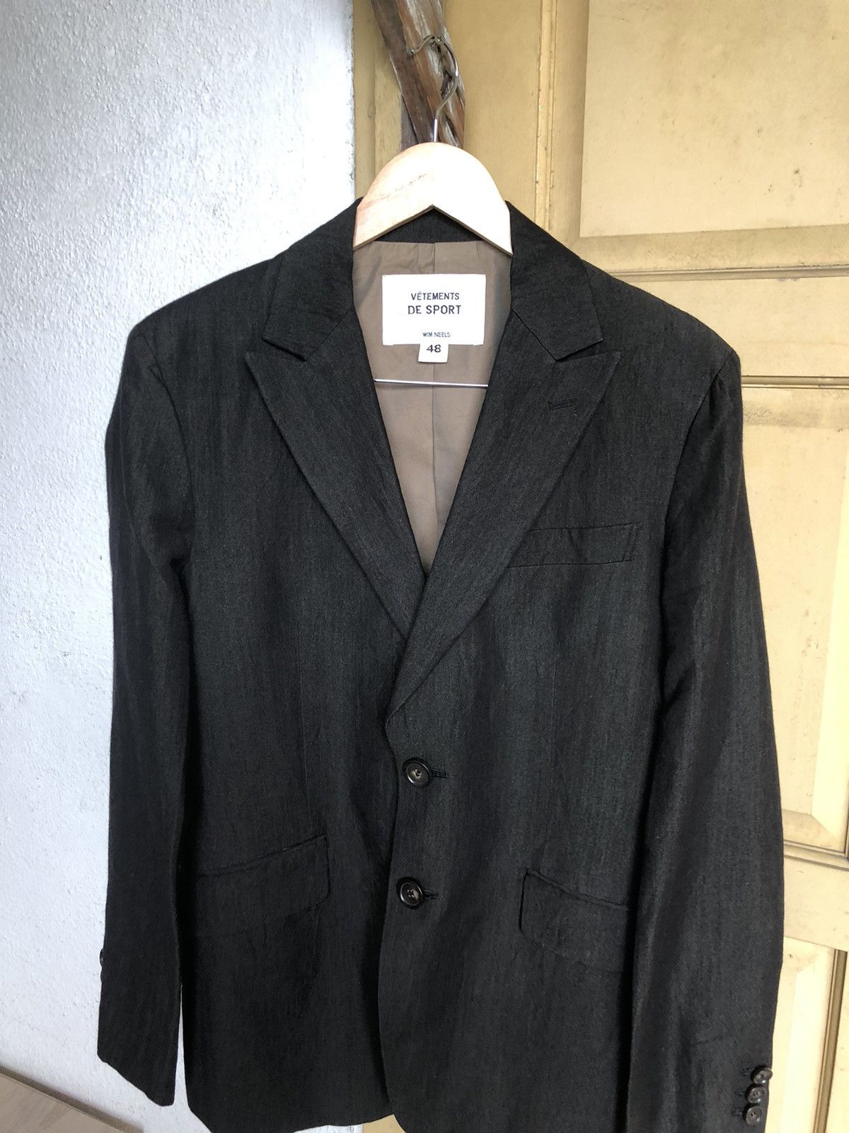 Japanese Brand Vintage Vetements De Sport Wim Neels Single Breasted Blazers Size US M / EU 48-50 / 2 - 3 Thumbnail