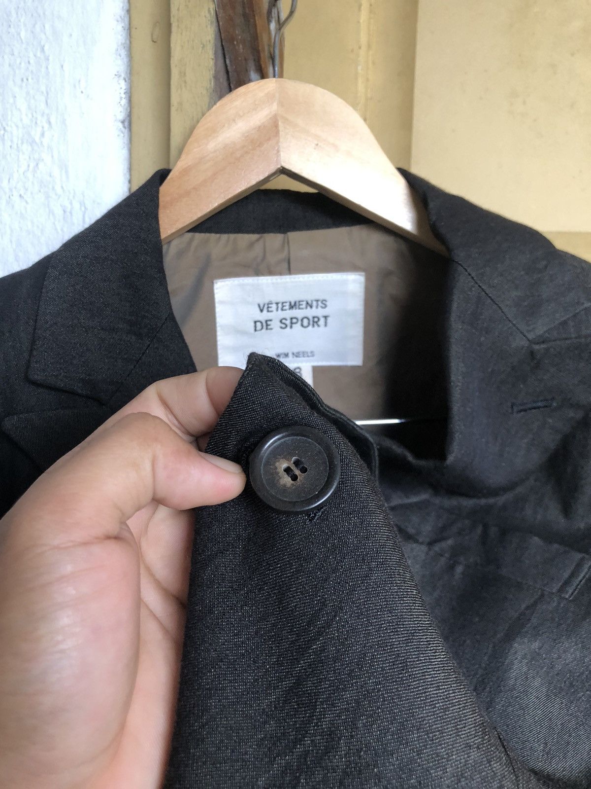 Japanese Brand Vintage Vetements De Sport Wim Neels Single Breasted Blazers Size US M / EU 48-50 / 2 - 7 Thumbnail