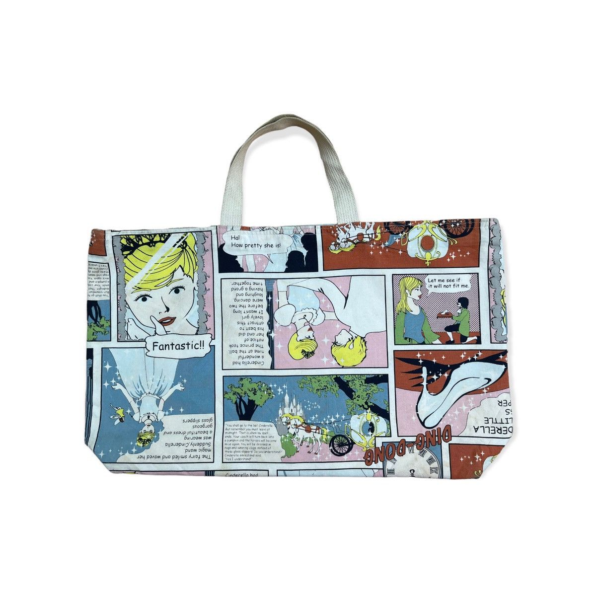 Cartoon Network × Vintage Cinderella Full Print Tote Bag Size ONE SIZE - 2 Thumbnail