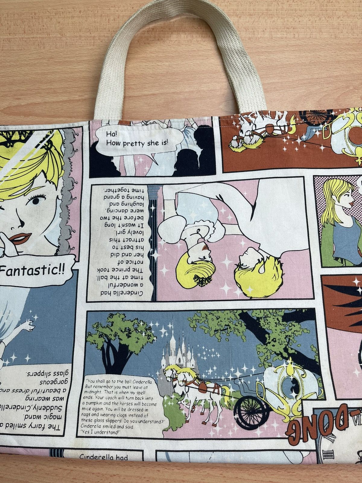 Cartoon Network × Vintage Cinderella Full Print Tote Bag Size ONE SIZE - 11 Thumbnail