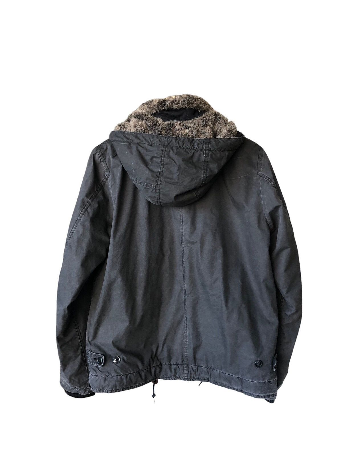 Johnbull Vtg John Bull Faded Color Military Faux Fur Winter Jacket Size US L / EU 52-54 / 3 - 2 Thumbnail