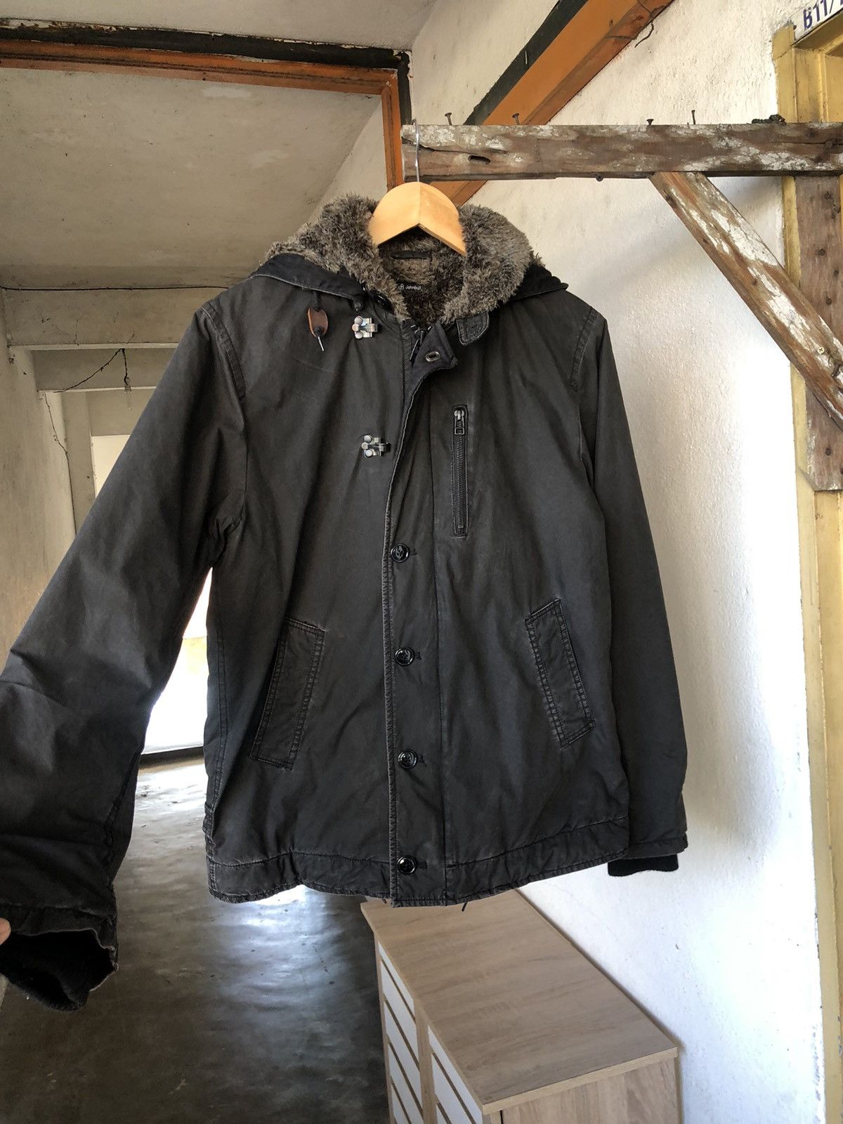 Johnbull Vtg John Bull Faded Color Military Faux Fur Winter Jacket Size US L / EU 52-54 / 3 - 8 Thumbnail