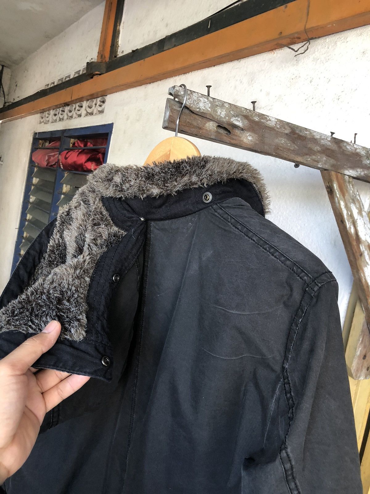 Johnbull Vtg John Bull Faded Color Military Faux Fur Winter Jacket Size US L / EU 52-54 / 3 - 18 Thumbnail