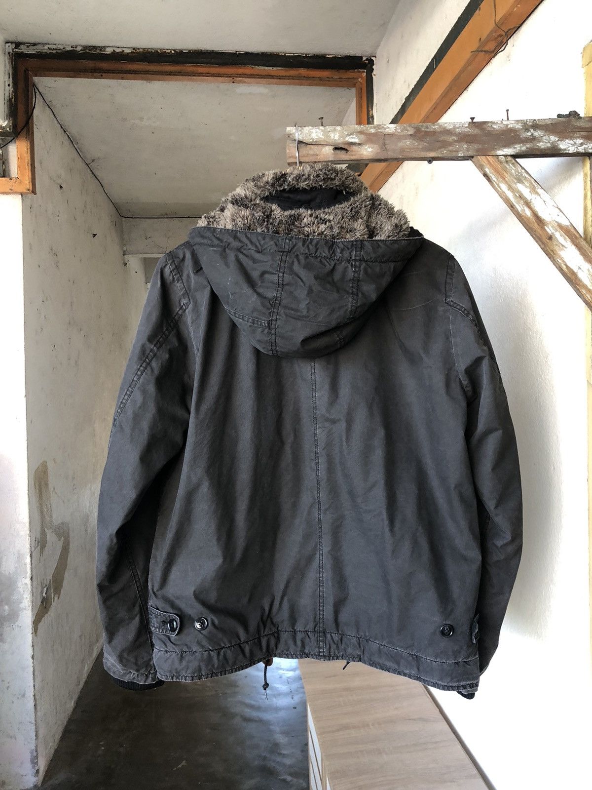 Johnbull Vtg John Bull Faded Color Military Faux Fur Winter Jacket Size US L / EU 52-54 / 3 - 12 Thumbnail