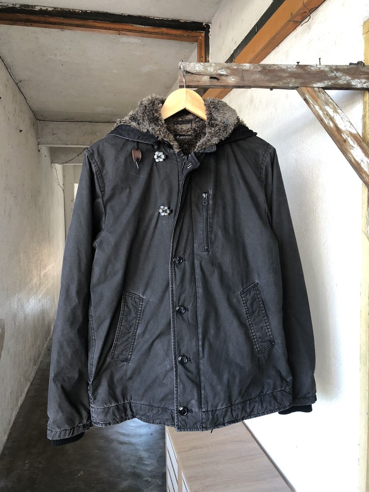 Johnbull Vtg John Bull Faded Color Military Faux Fur Winter Jacket Size US L / EU 52-54 / 3 - 24 Thumbnail