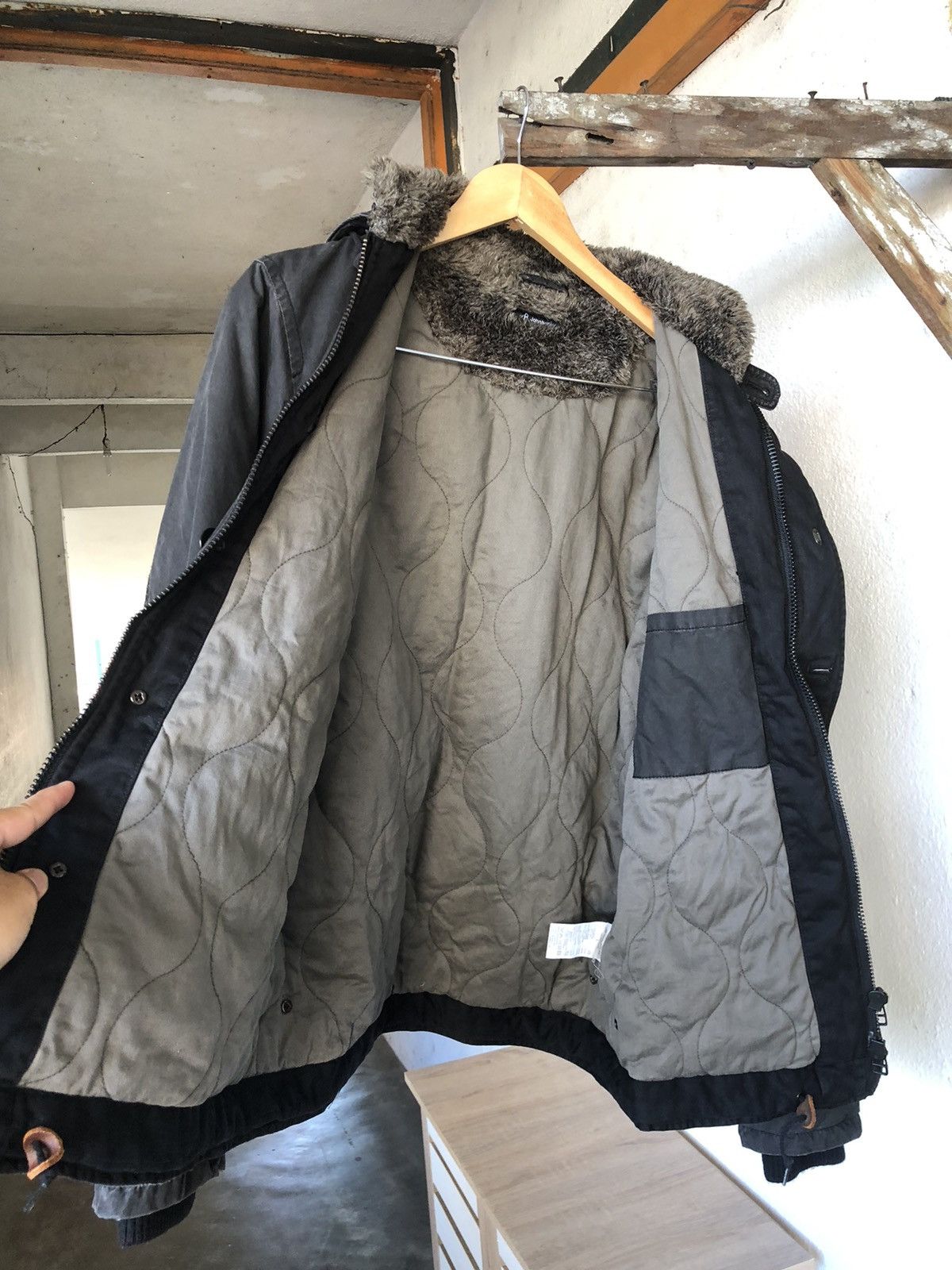 Johnbull Vtg John Bull Faded Color Military Faux Fur Winter Jacket Size US L / EU 52-54 / 3 - 17 Thumbnail