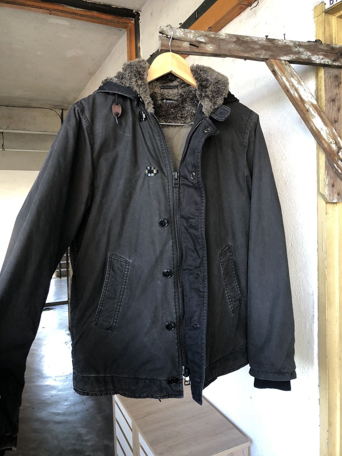 Johnbull Vtg John Bull Faded Color Military Faux Fur Winter Jacket Size US L / EU 52-54 / 3 - 13 Thumbnail