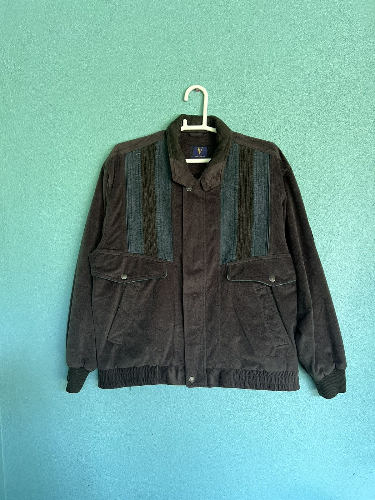 Valentino × Vintage Vintage Carlo Velentino Bomber Jacket Size US L / EU 52-54 / 3 - 1 Thumbnail