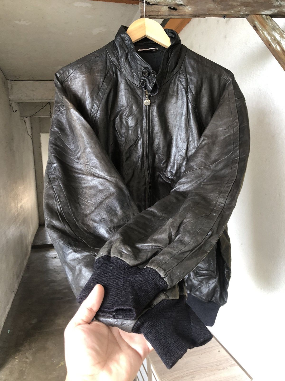 Bally Vintage 90s Bally Leather Bomber Jacket Size US L / EU 52-54 / 3 - 20 Thumbnail