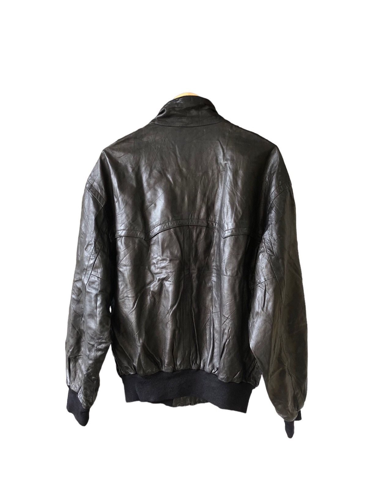 Bally Vintage 90s Bally Leather Bomber Jacket Size US L / EU 52-54 / 3 - 3 Thumbnail