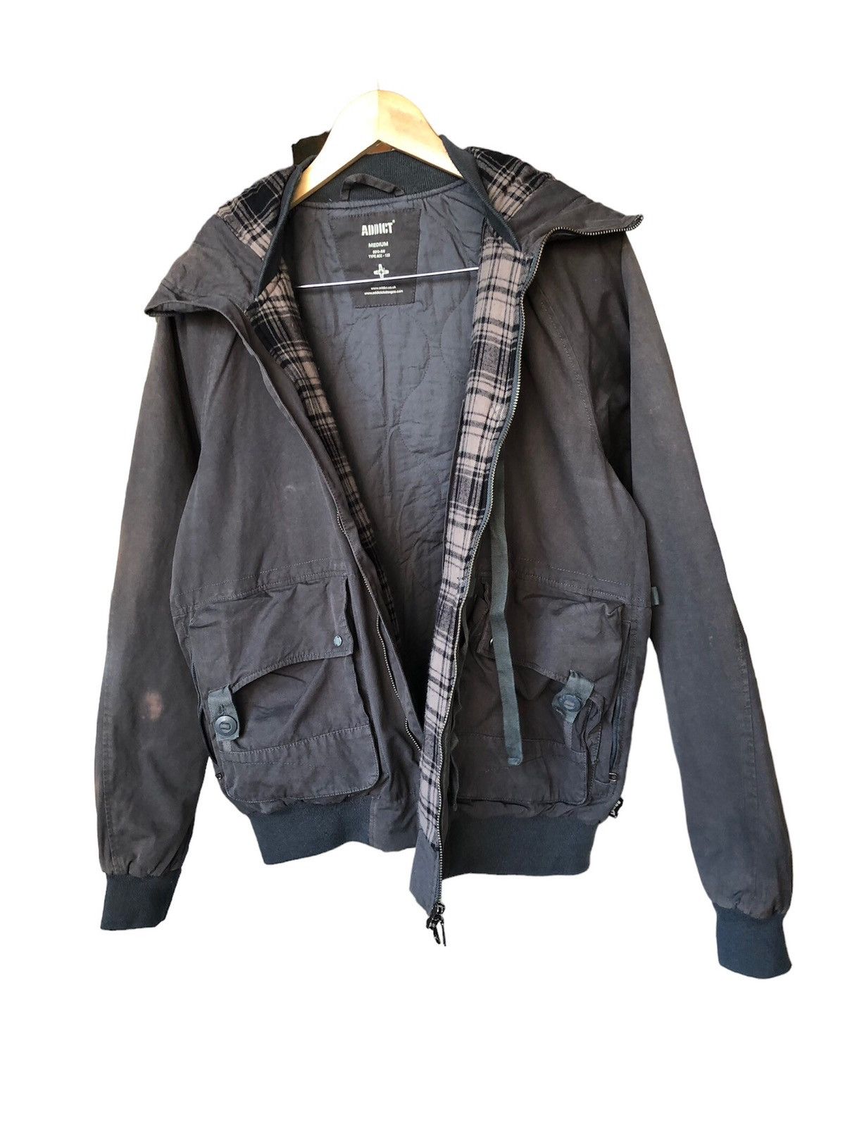 ADDICT Vtg Addict Distressed Military Parachute Style Jacket Size US M / EU 48-50 / 2 - 3 Thumbnail