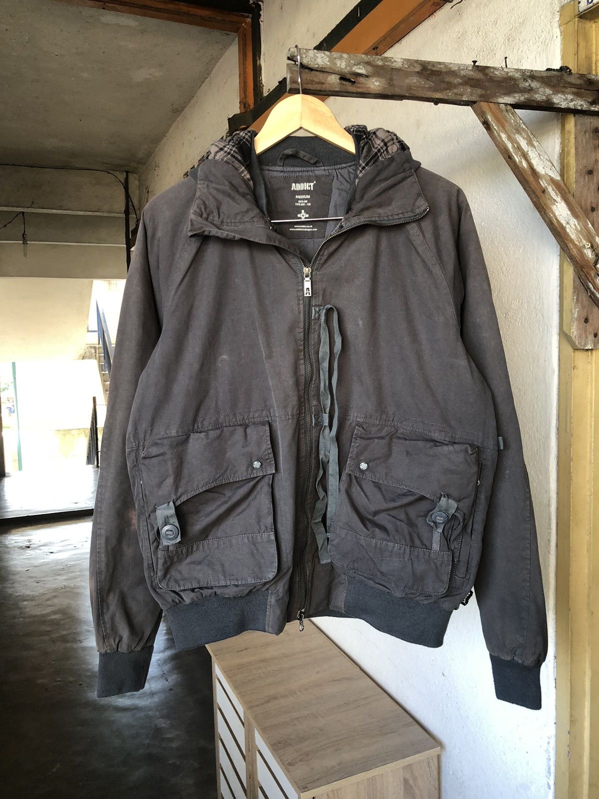 ADDICT Vtg Addict Distressed Military Parachute Style Jacket Size US M / EU 48-50 / 2 - 8 Thumbnail