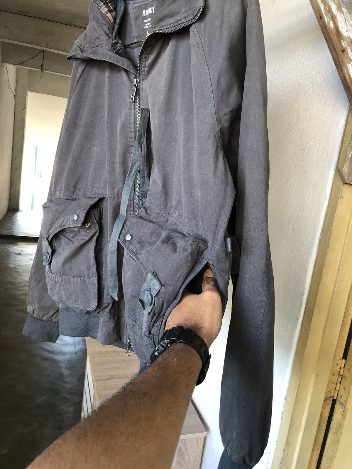 ADDICT Vtg Addict Distressed Military Parachute Style Jacket Size US M / EU 48-50 / 2 - 15 Thumbnail