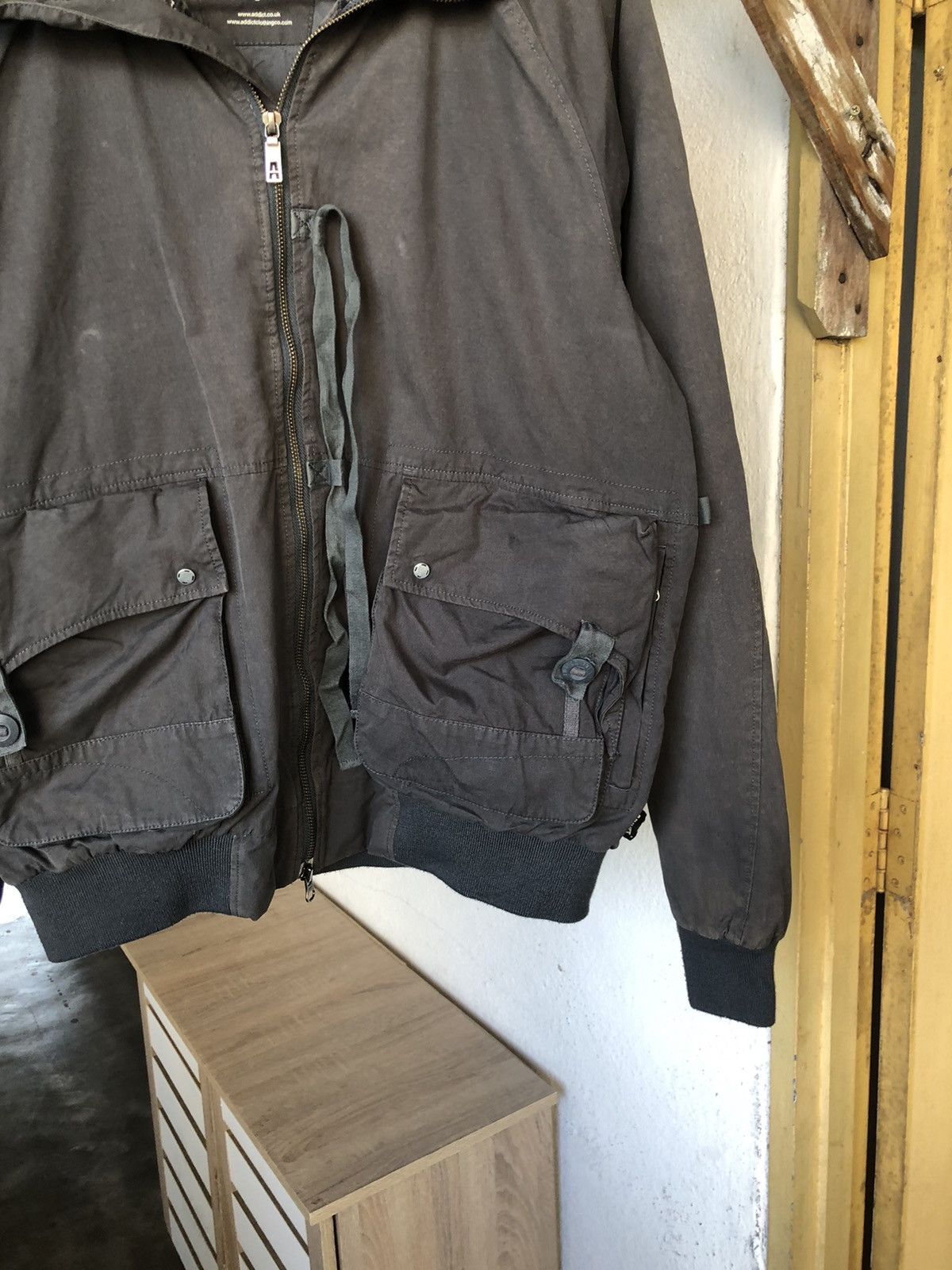 ADDICT Vtg Addict Distressed Military Parachute Style Jacket Size US M / EU 48-50 / 2 - 10 Thumbnail