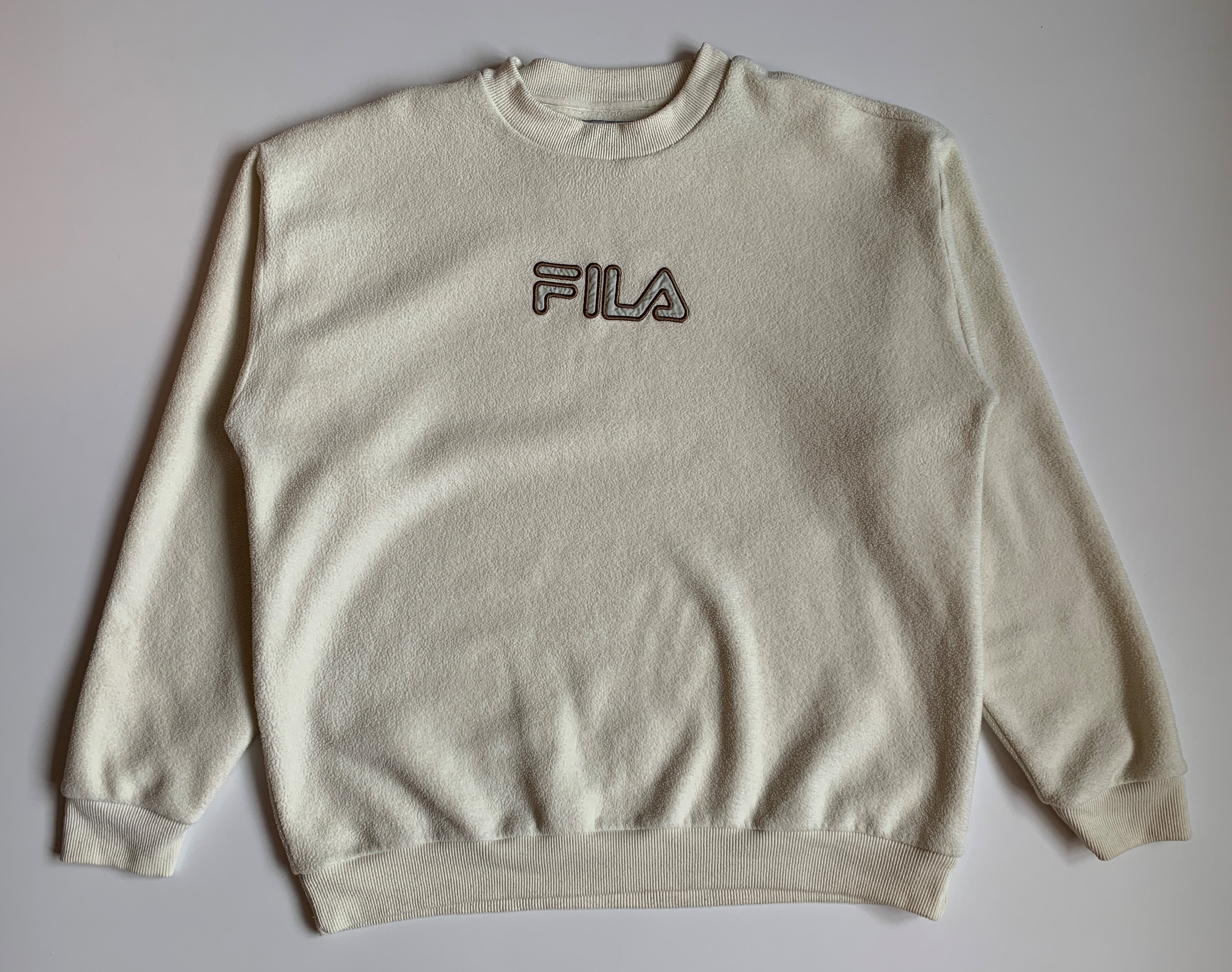 Fila × Vintage Fila Vintage Big Logo Fleece Men's Sweatshirt Size US XXL / EU 58 / 5 - 1 Thumbnail
