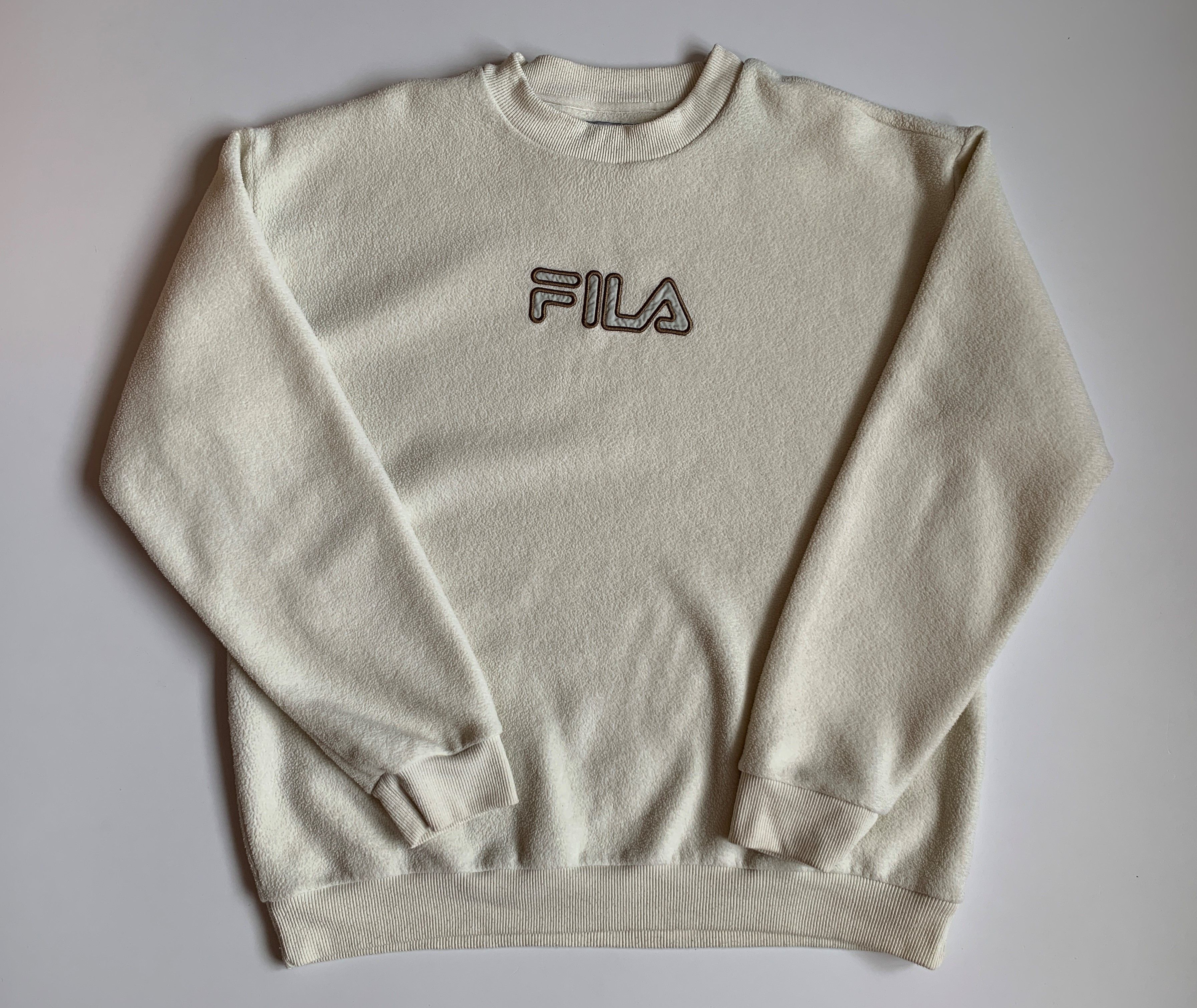 Fila × Vintage Fila Vintage Big Logo Fleece Men's Sweatshirt Size US XXL / EU 58 / 5 - 2 Thumbnail