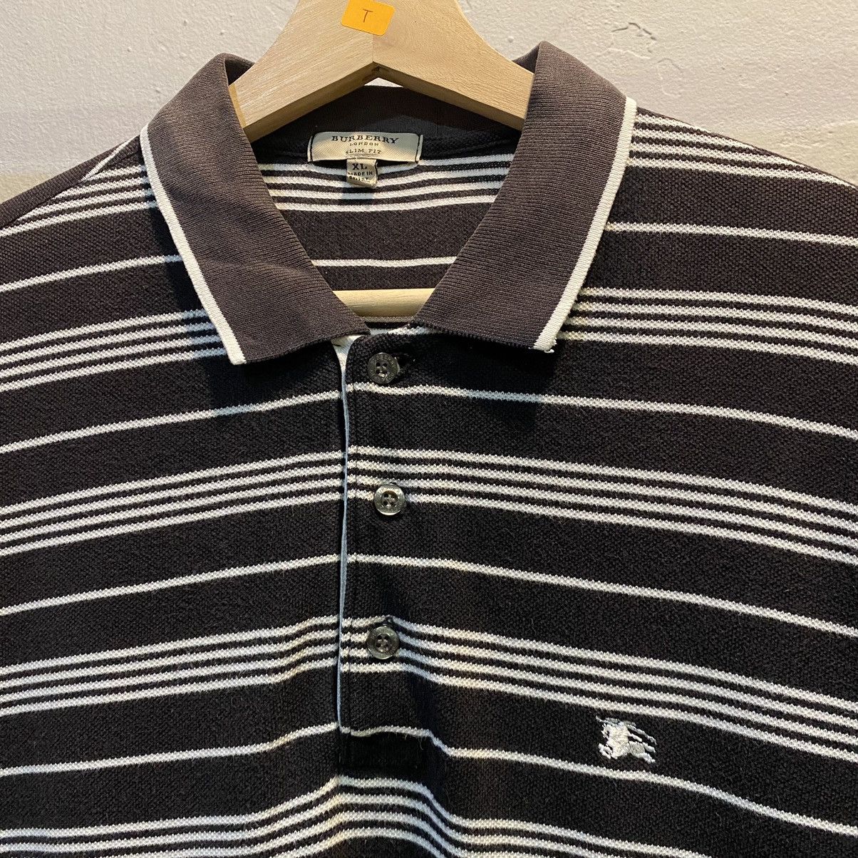 Burberry × Burberry Prorsum Burberry London Basic Logo Embroidered Ringer Polos Size US XL / EU 56 / 4 - 3 Thumbnail