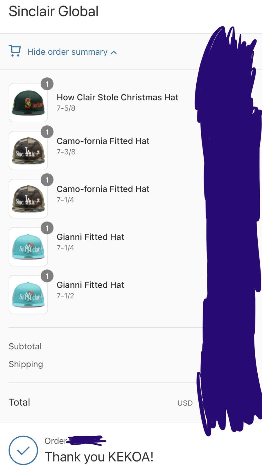 MLB × New Era × Sinclair Global LAST DROP EVER Sinclair Global Camo-fornia LAD Fitted 7-1/4 Size ONE SIZE - 15 Thumbnail