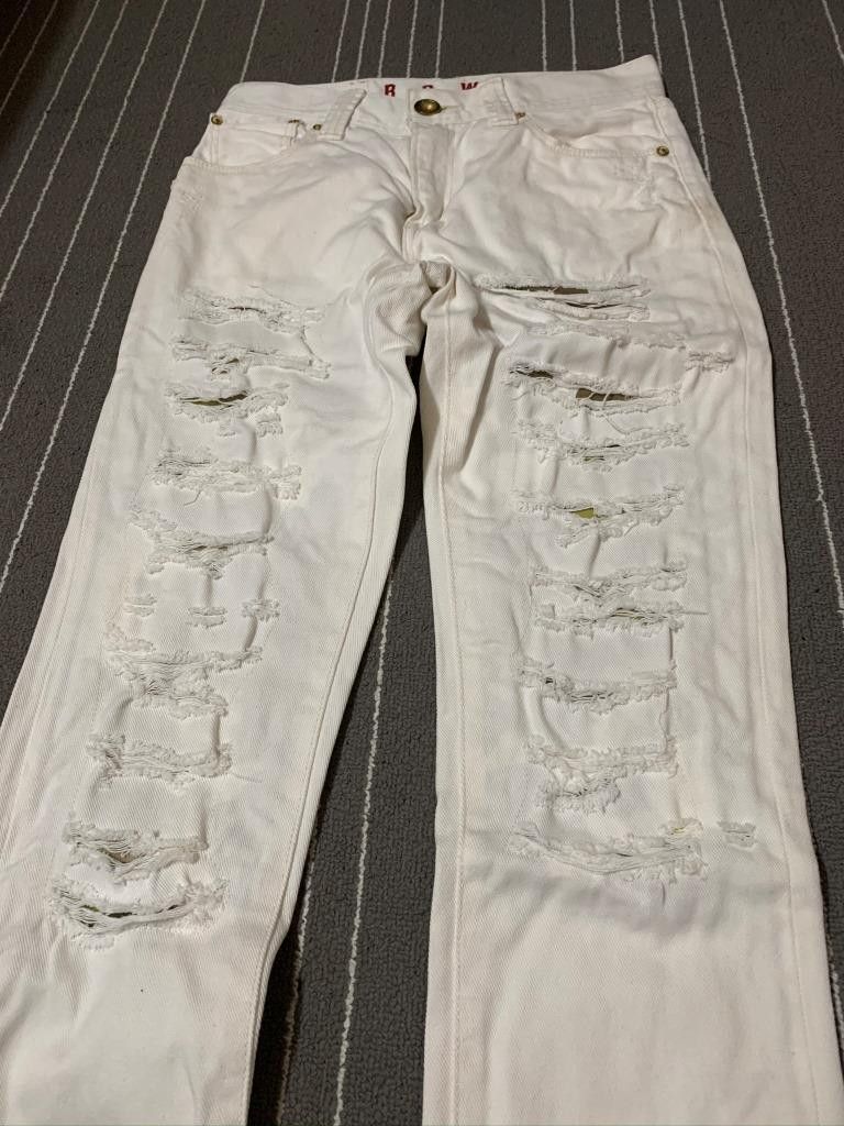Japanese Brand RCWB Rock Musical White Jeans Streetwears Size US 28 / EU 44 - 3 Thumbnail