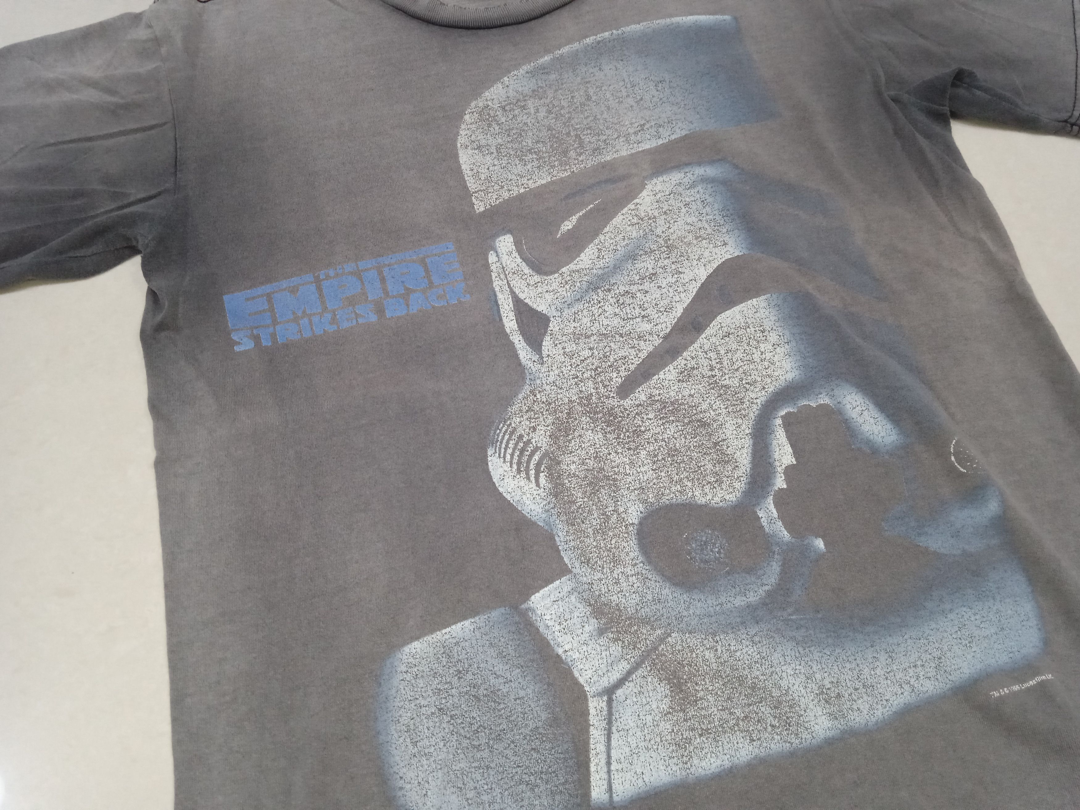 Vintage Thrashed 90s Star Wars Storm Trooper T-Shirt Distressed Size US M / EU 48-50 / 2 - 5 Thumbnail