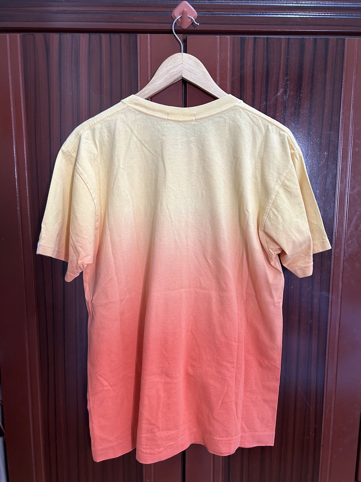 Bape 🔥A BATHING APE MAD FACE COLLEGE LOGO GRADIENT TEE Size US L / EU 52-54 / 3 - 2 Thumbnail