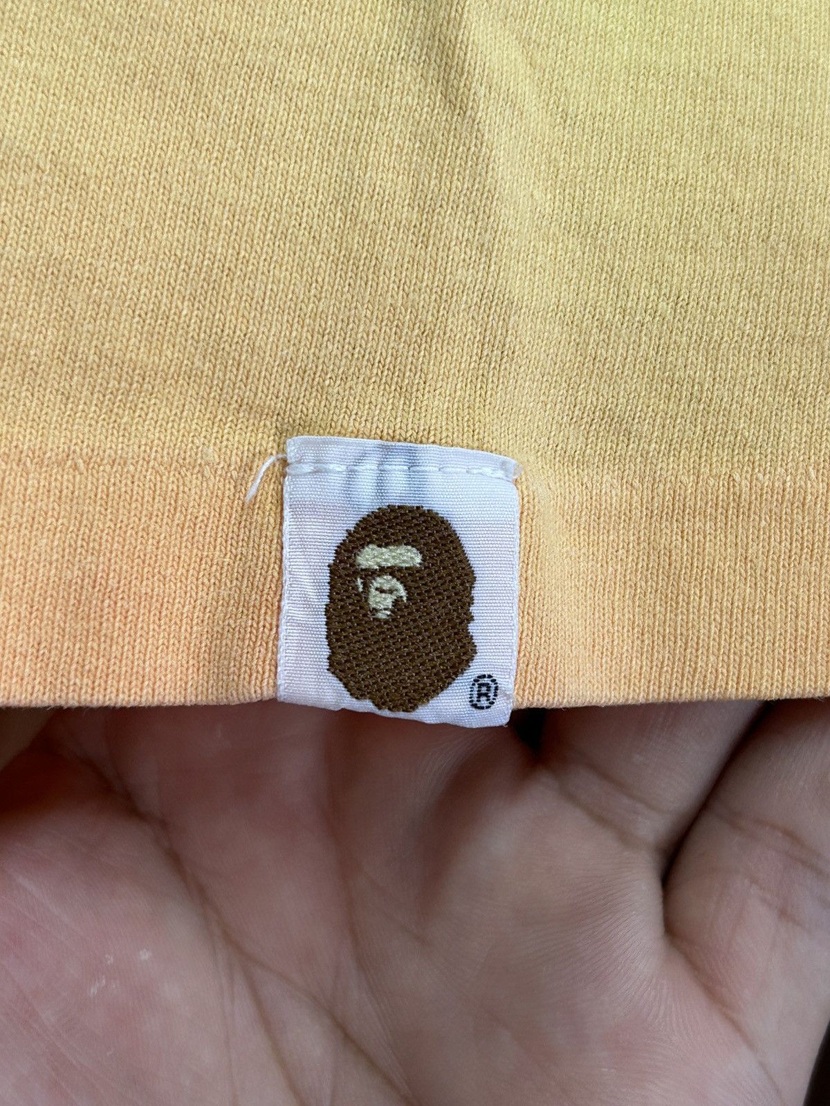 Bape 🔥A BATHING APE MAD FACE COLLEGE LOGO GRADIENT TEE Size US L / EU 52-54 / 3 - 4 Thumbnail