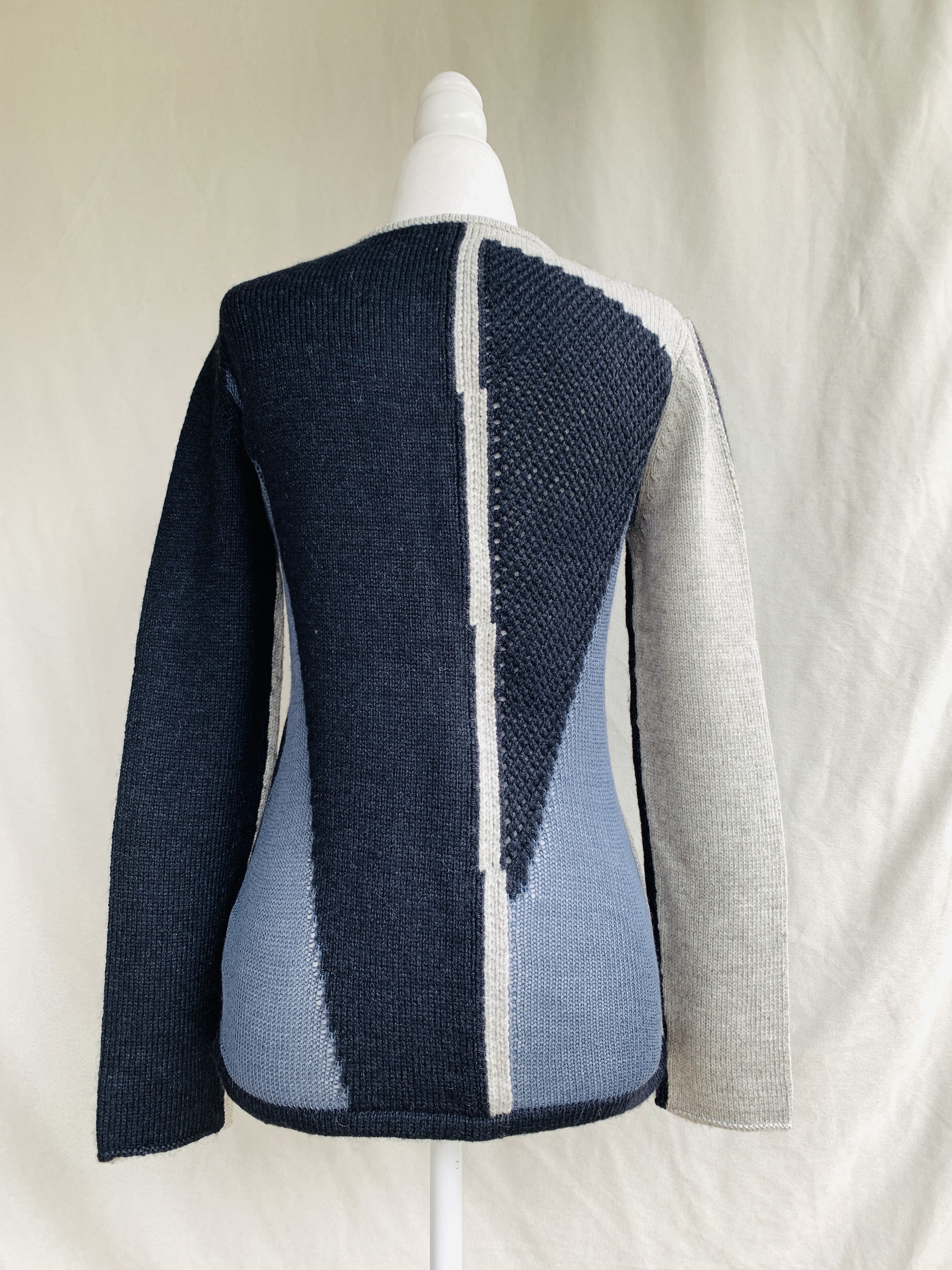 Helmut Lang NWOT Abstracted Grid Square Neck Sweater XS/S Size S / US 4 / IT 40 - 11 Thumbnail