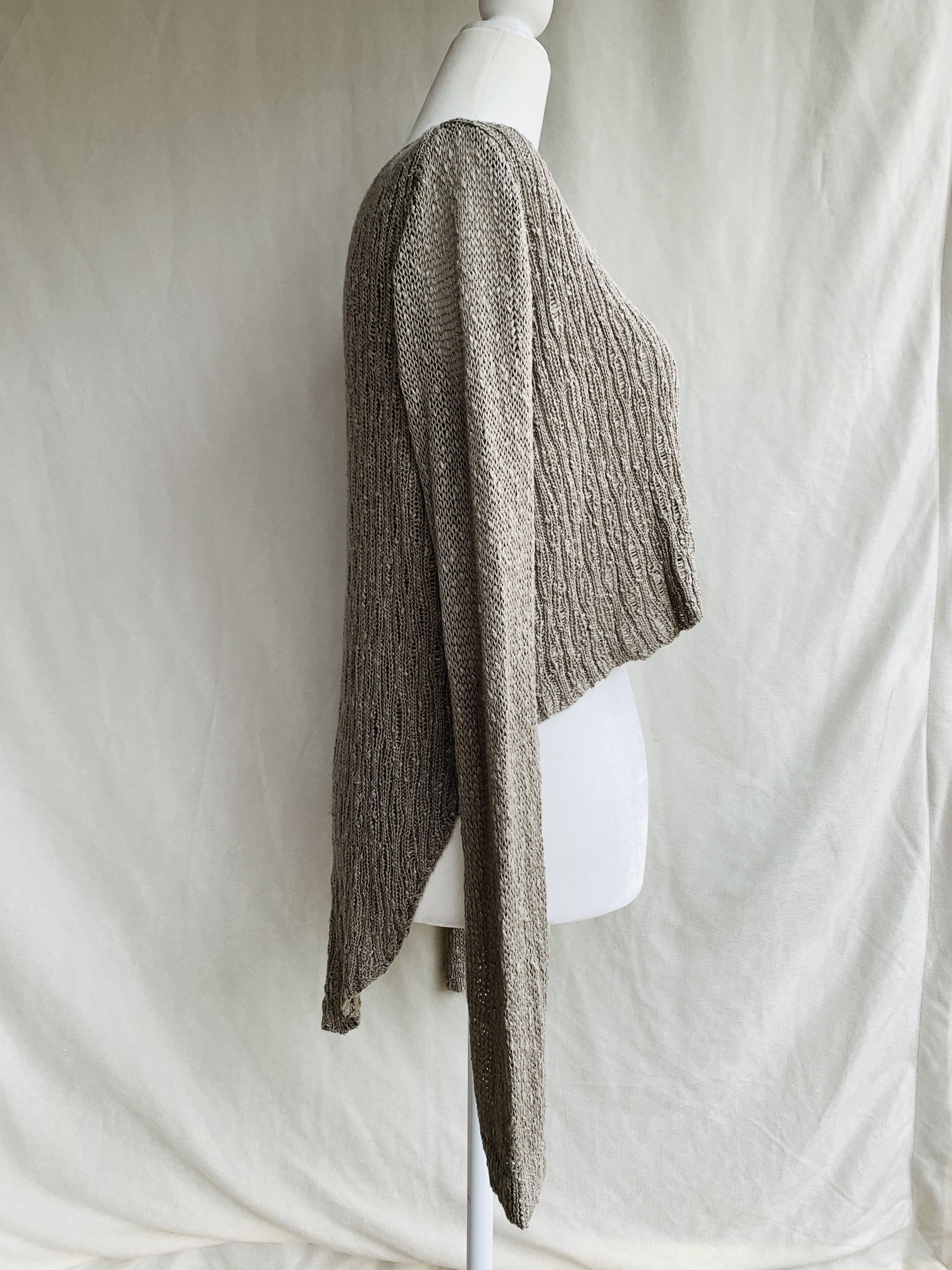Helmut Lang NWOT cut up angora floats string silk high low shirt Size S / US 4 / IT 40 - 3 Thumbnail