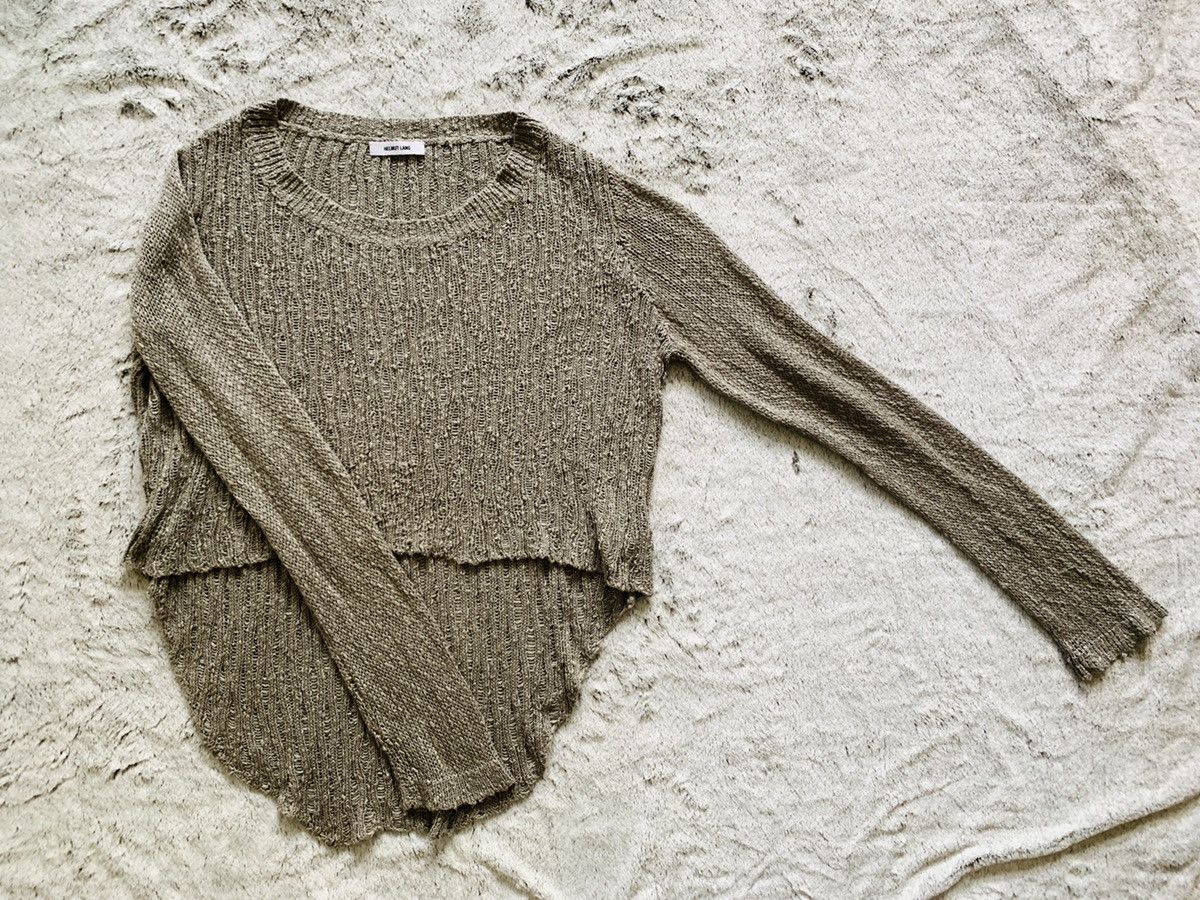 Helmut Lang NWOT cut up angora floats string silk high low shirt Size S / US 4 / IT 40 - 11 Thumbnail