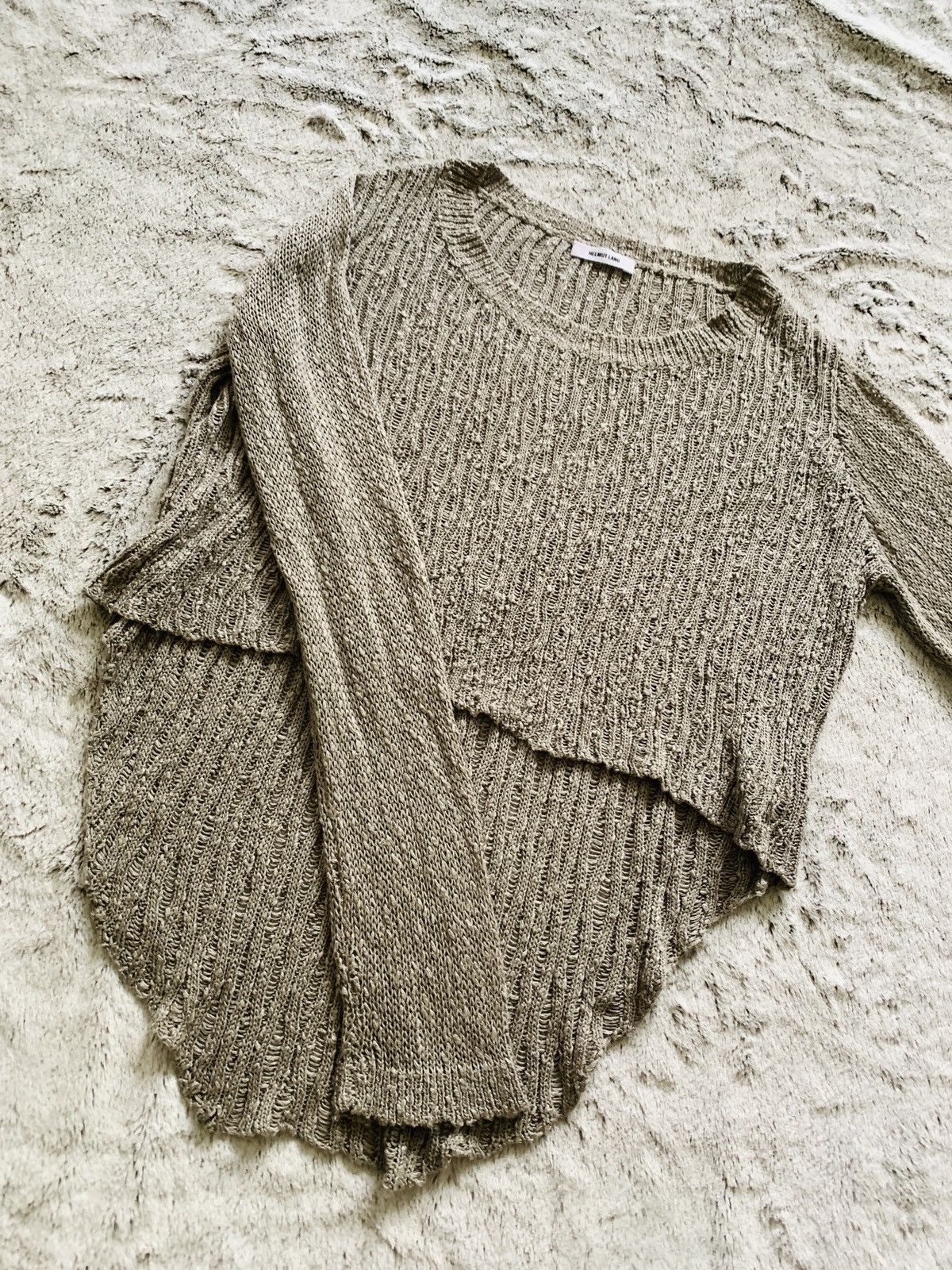 Helmut Lang NWOT cut up angora floats string silk high low shirt Size S / US 4 / IT 40 - 15 Thumbnail