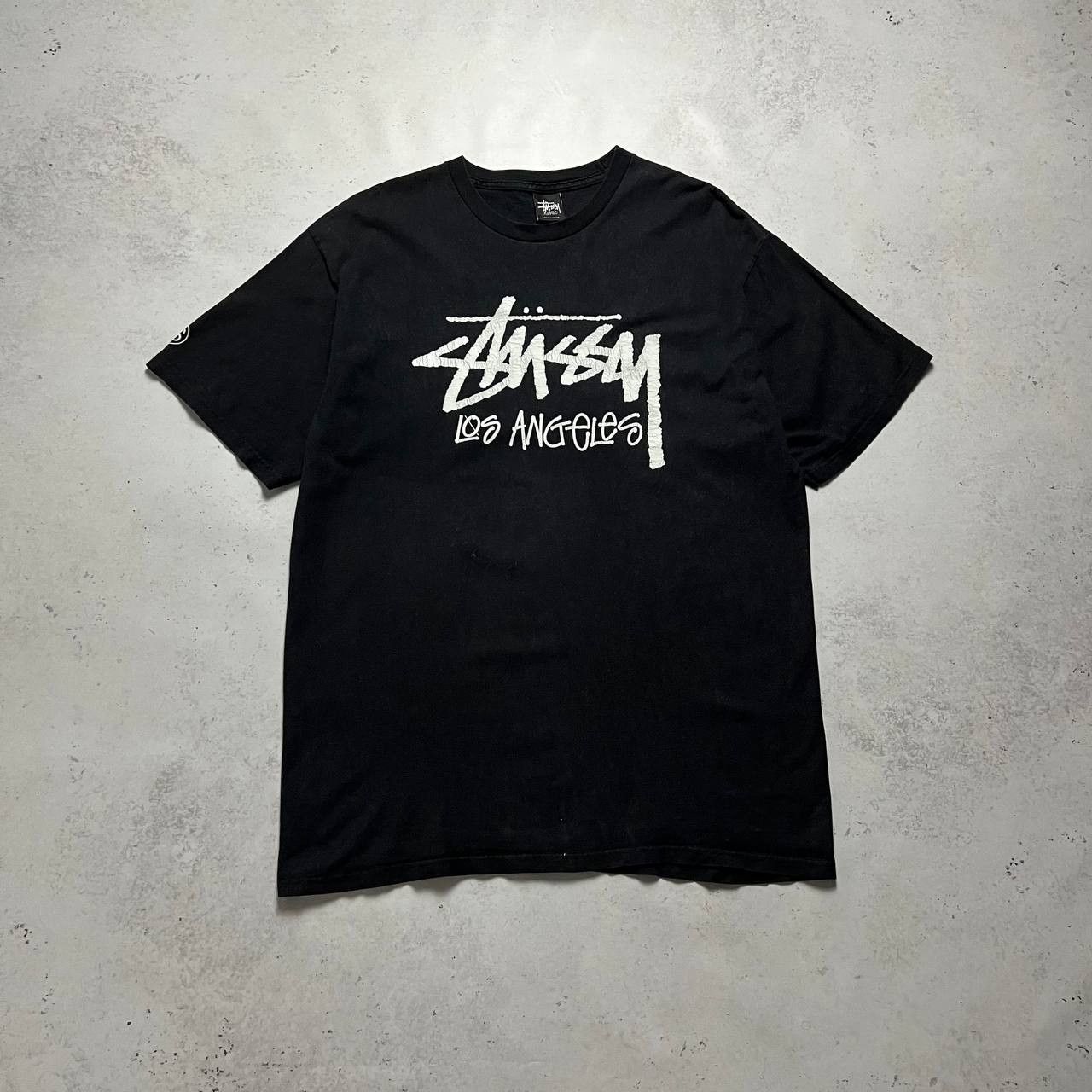 Stussy × Vintage Stussy Los Angeles Big Logo Vintage Faded T